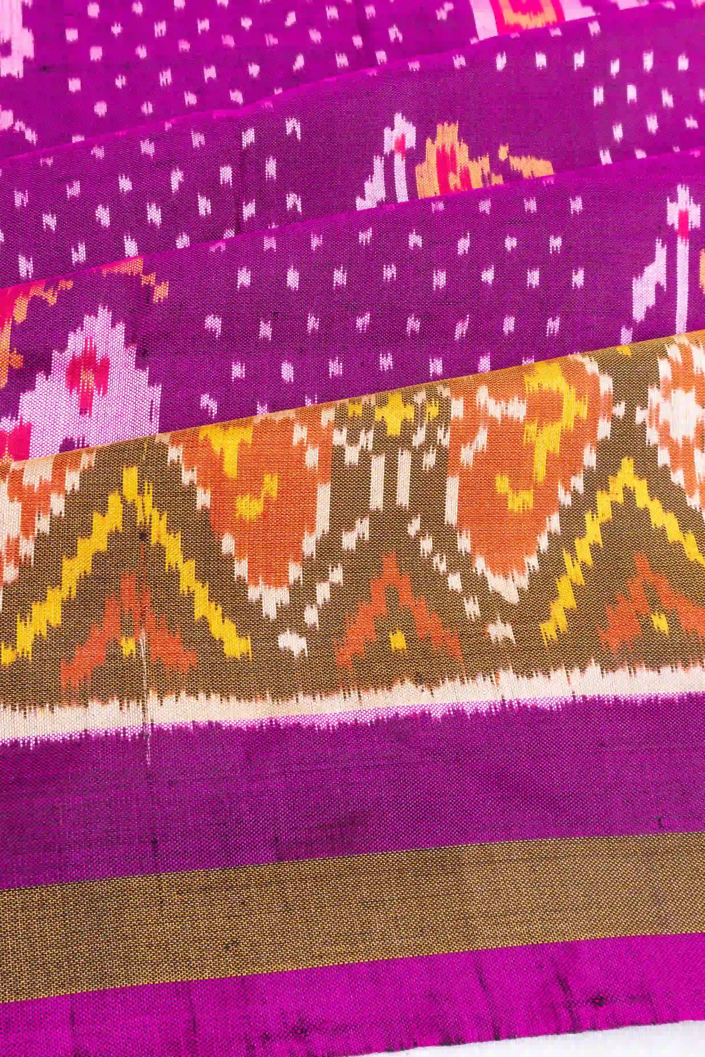 Rajkot Patola Silk Ikat Purple Saree