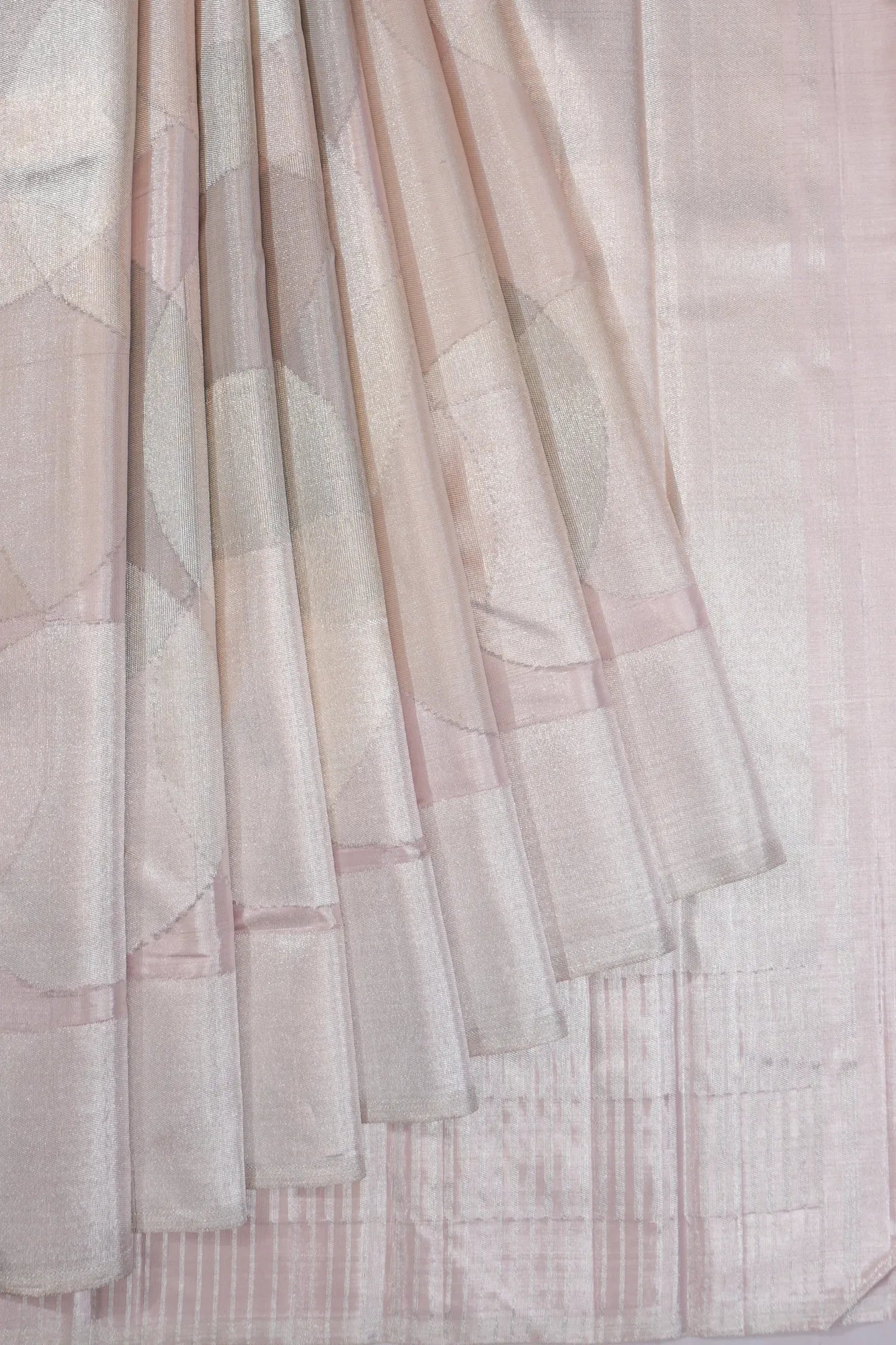 Kanchipuram Silk Tissue Brocade Lavender Saree