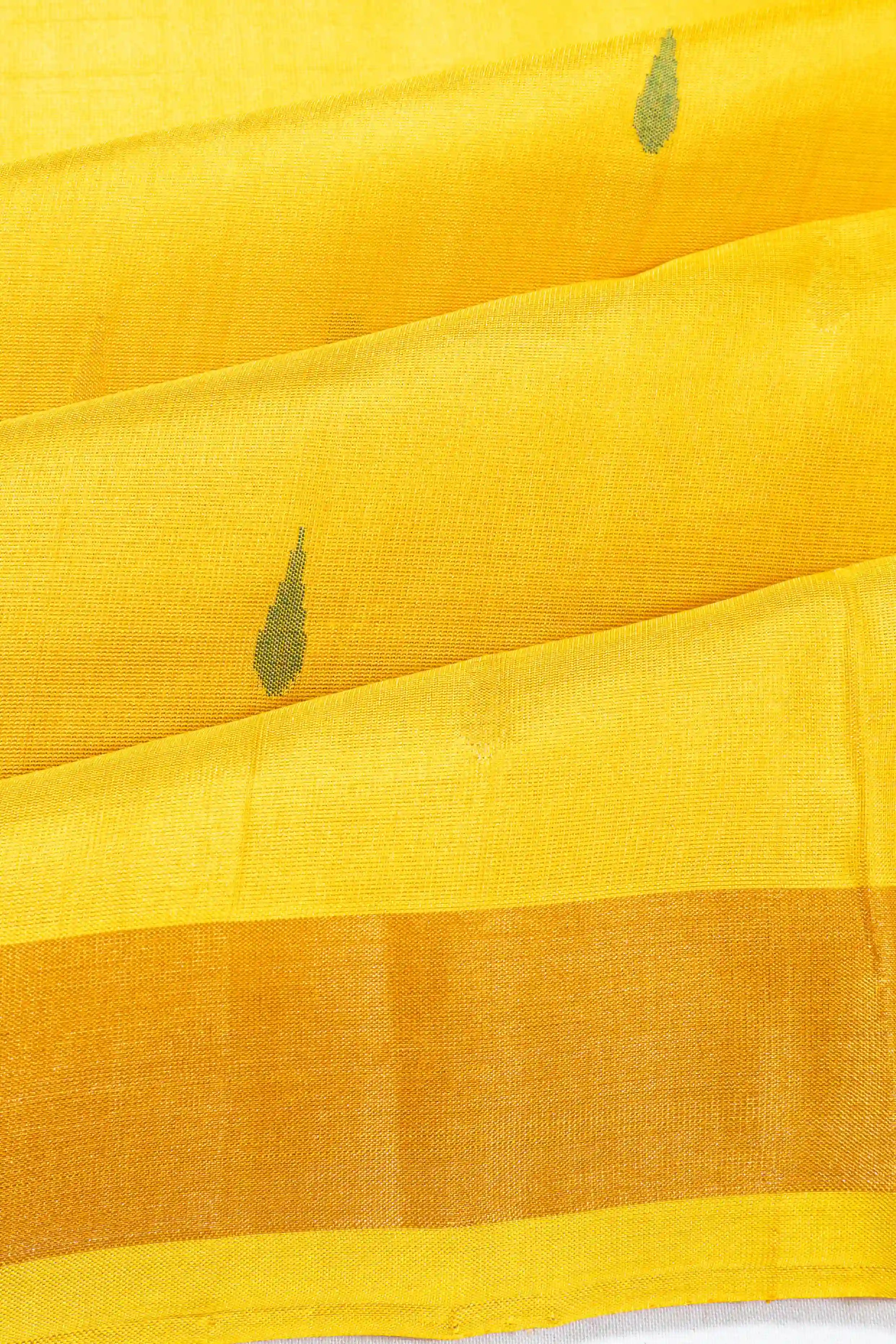 Uppada Silk Butta Yellow Saree
