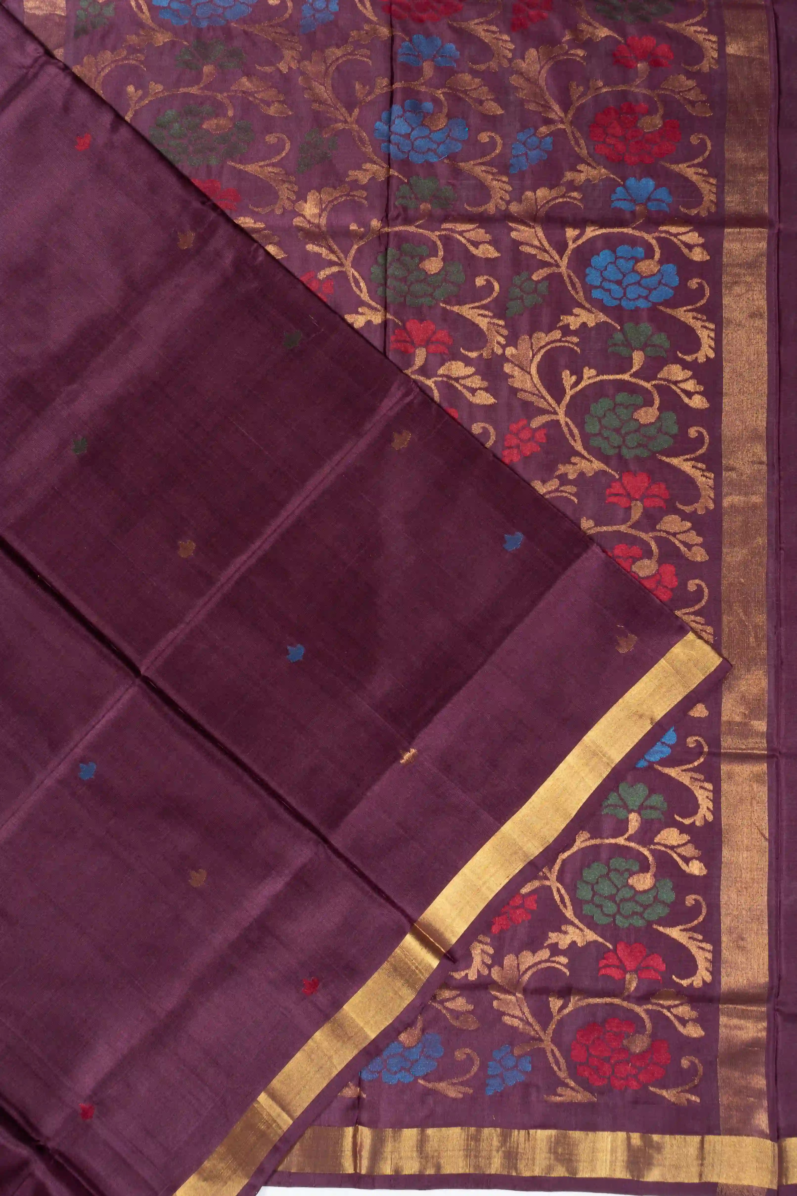 Uppada Silk Butta Purple Saree