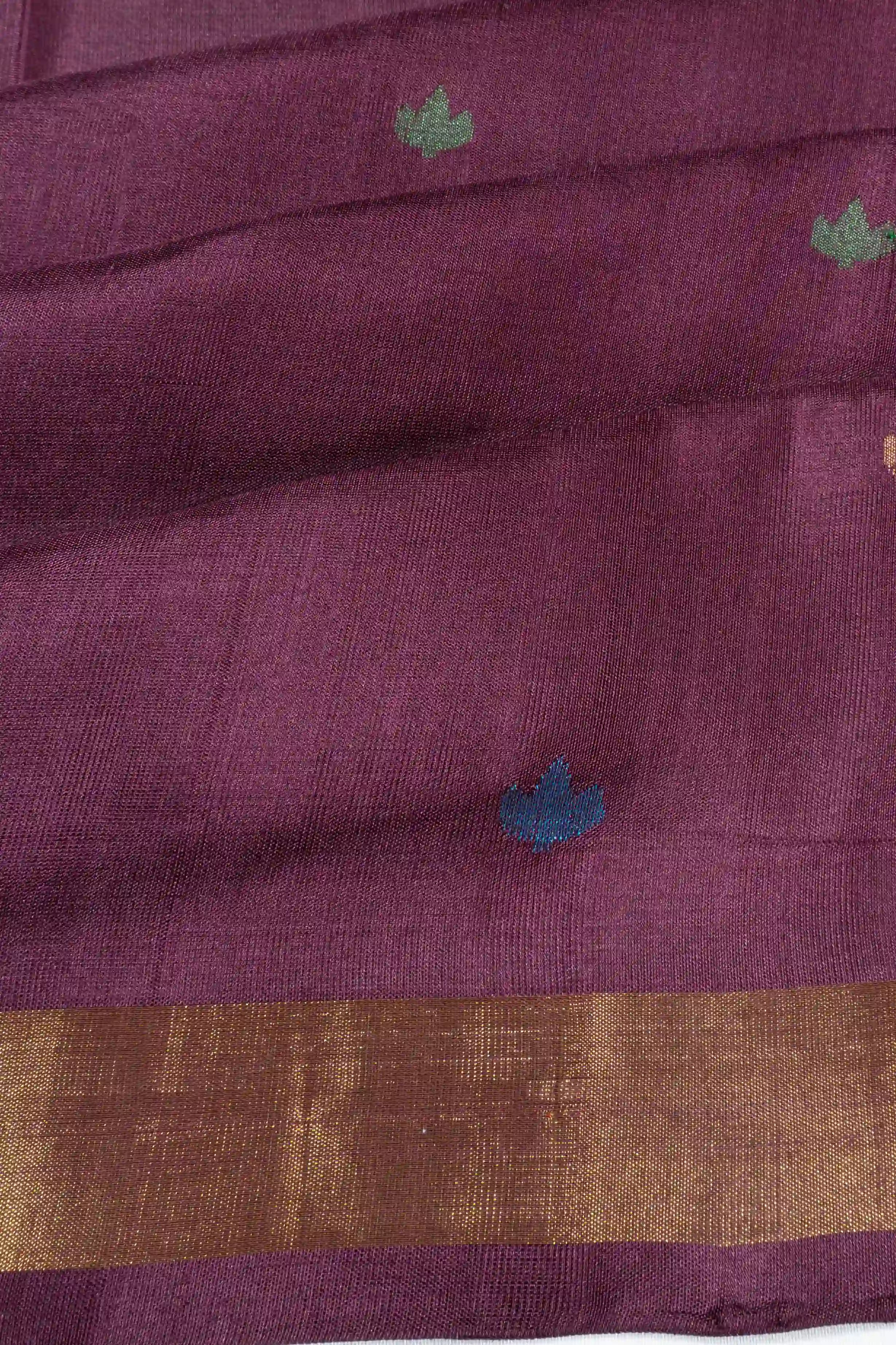 Uppada Silk Butta Purple Saree