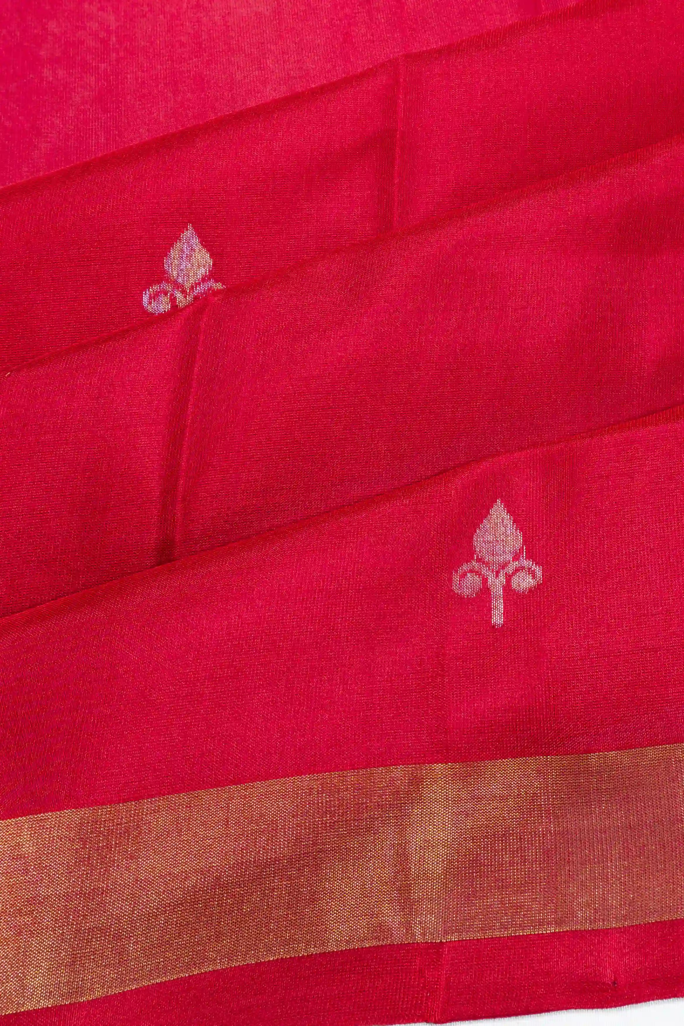 Uppada Silk Butta Red Saree