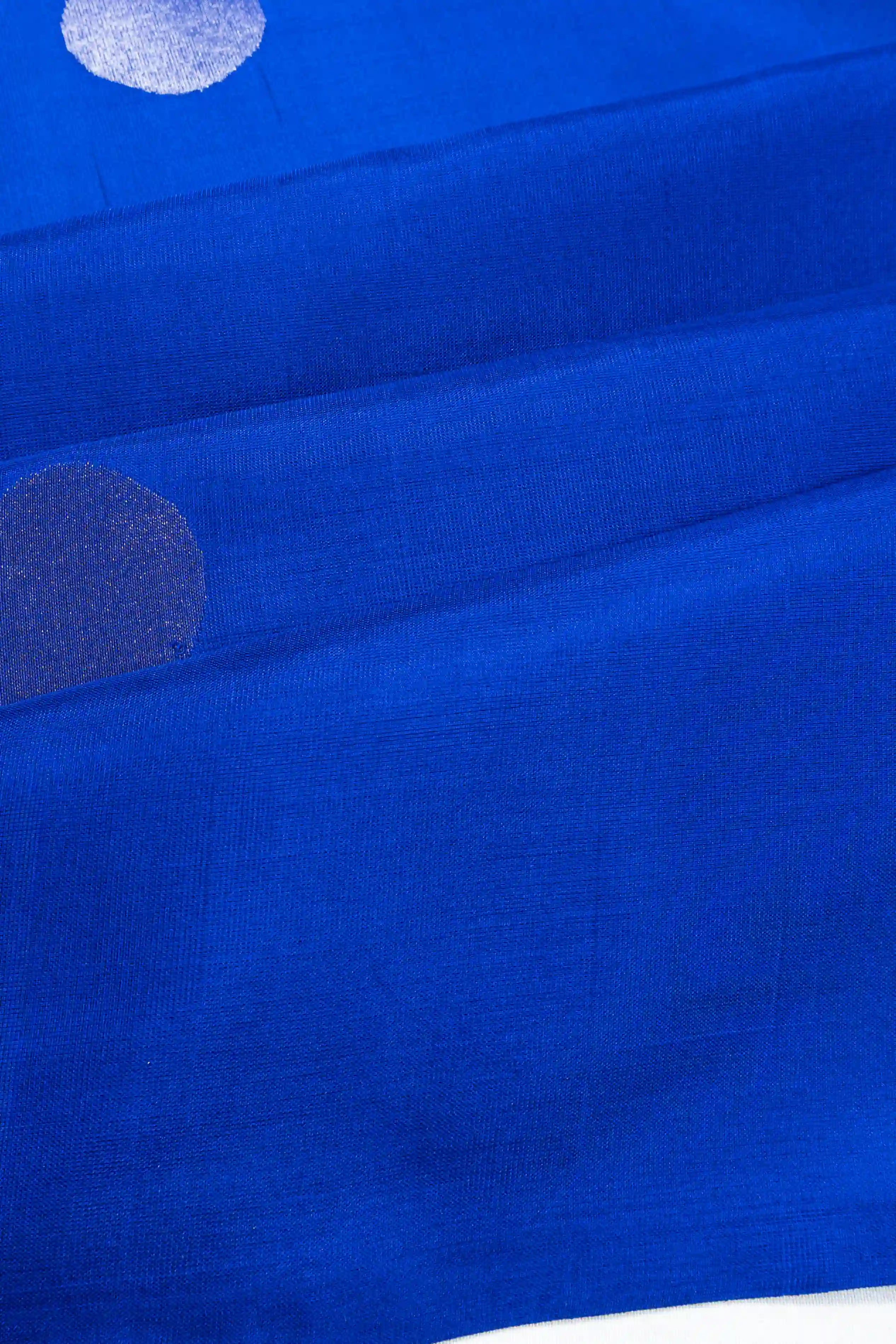 Uppada Silk Polka Dot Butta Royal Blue Saree