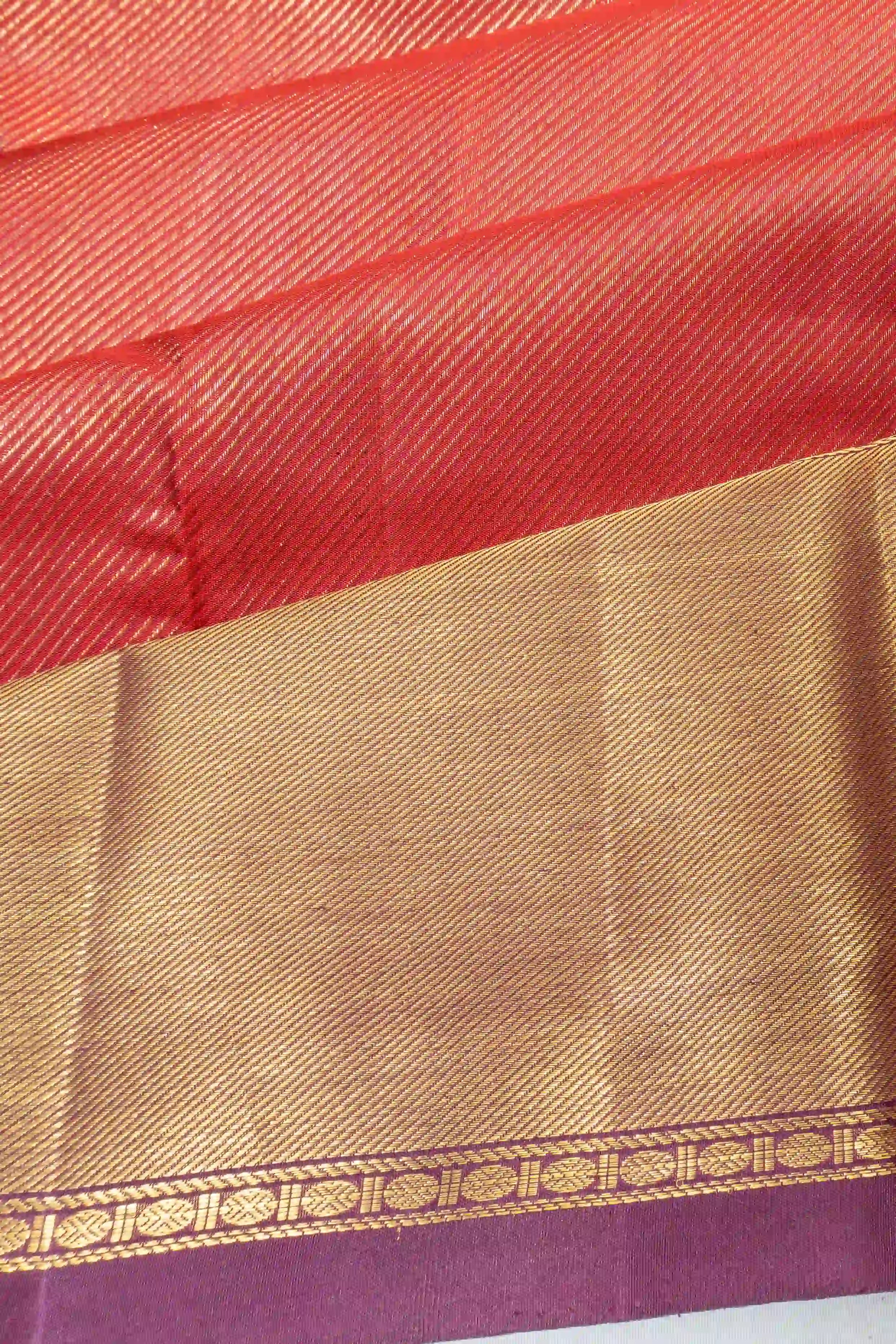 Kanchipuram Silk Tissue Brocade Pink Saree