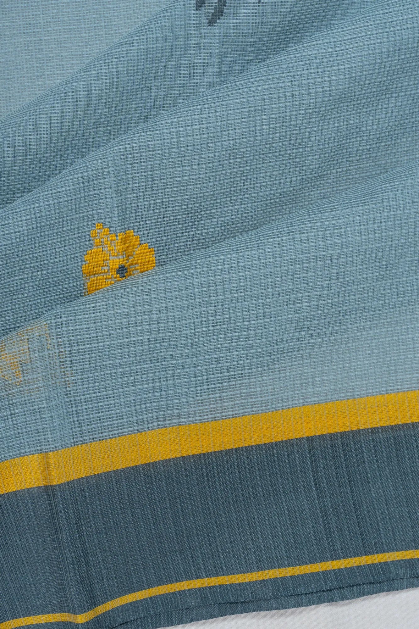 Kota Cotton Butta Blue Saree