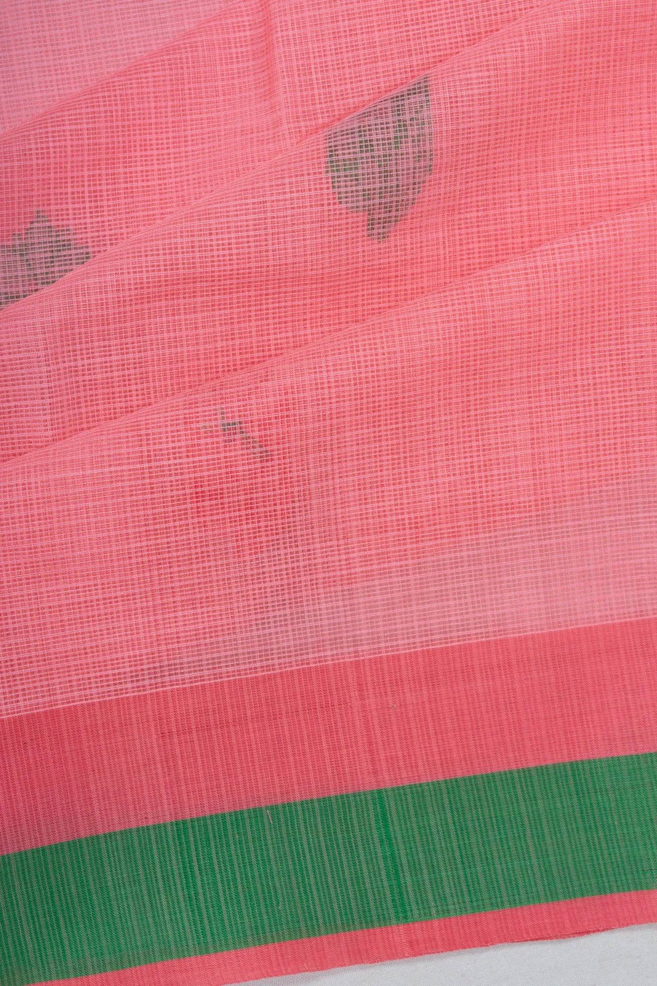 Kota Cotton Butta Pink Saree