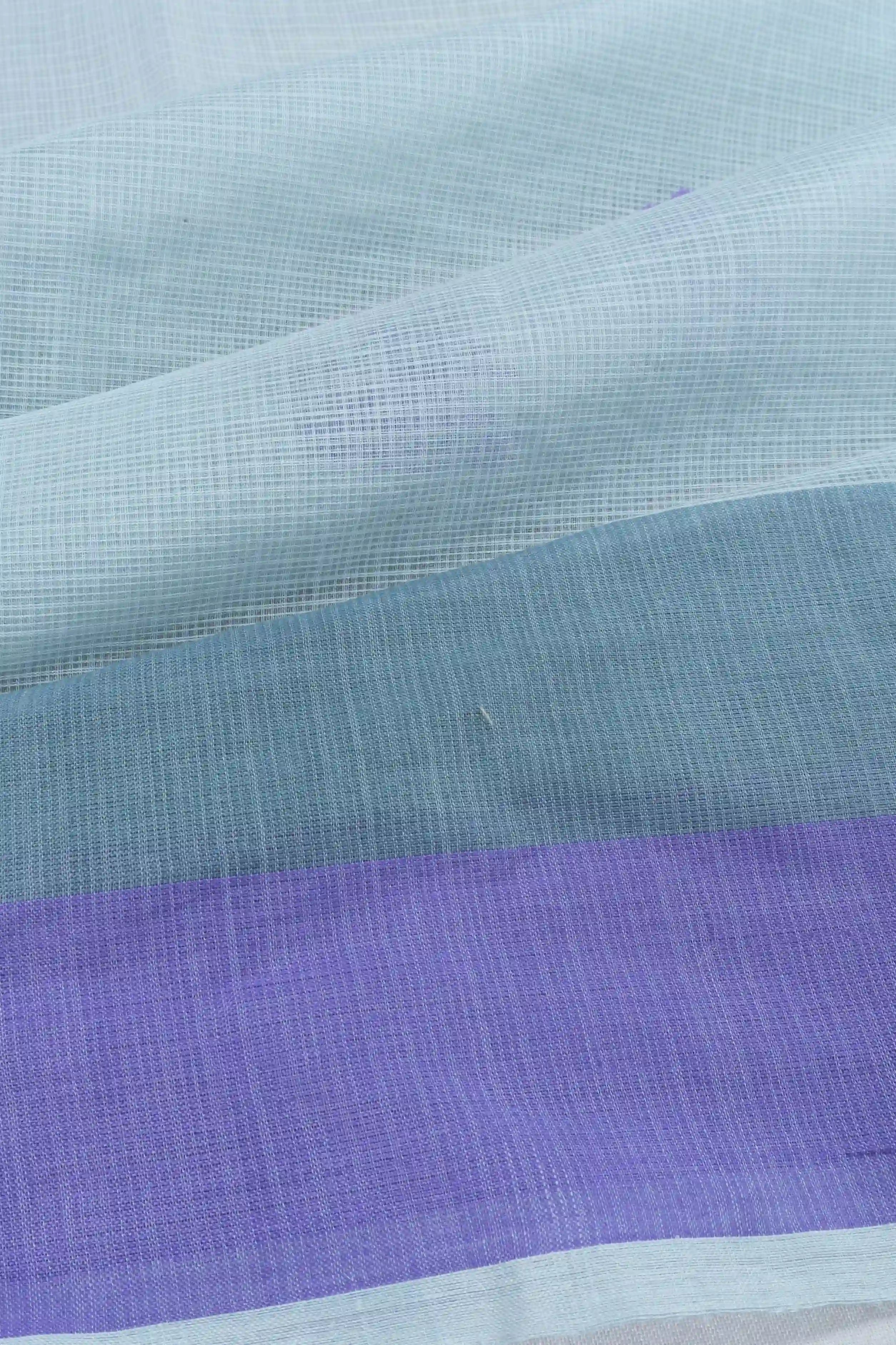 Kota Cotton Butta White Saree