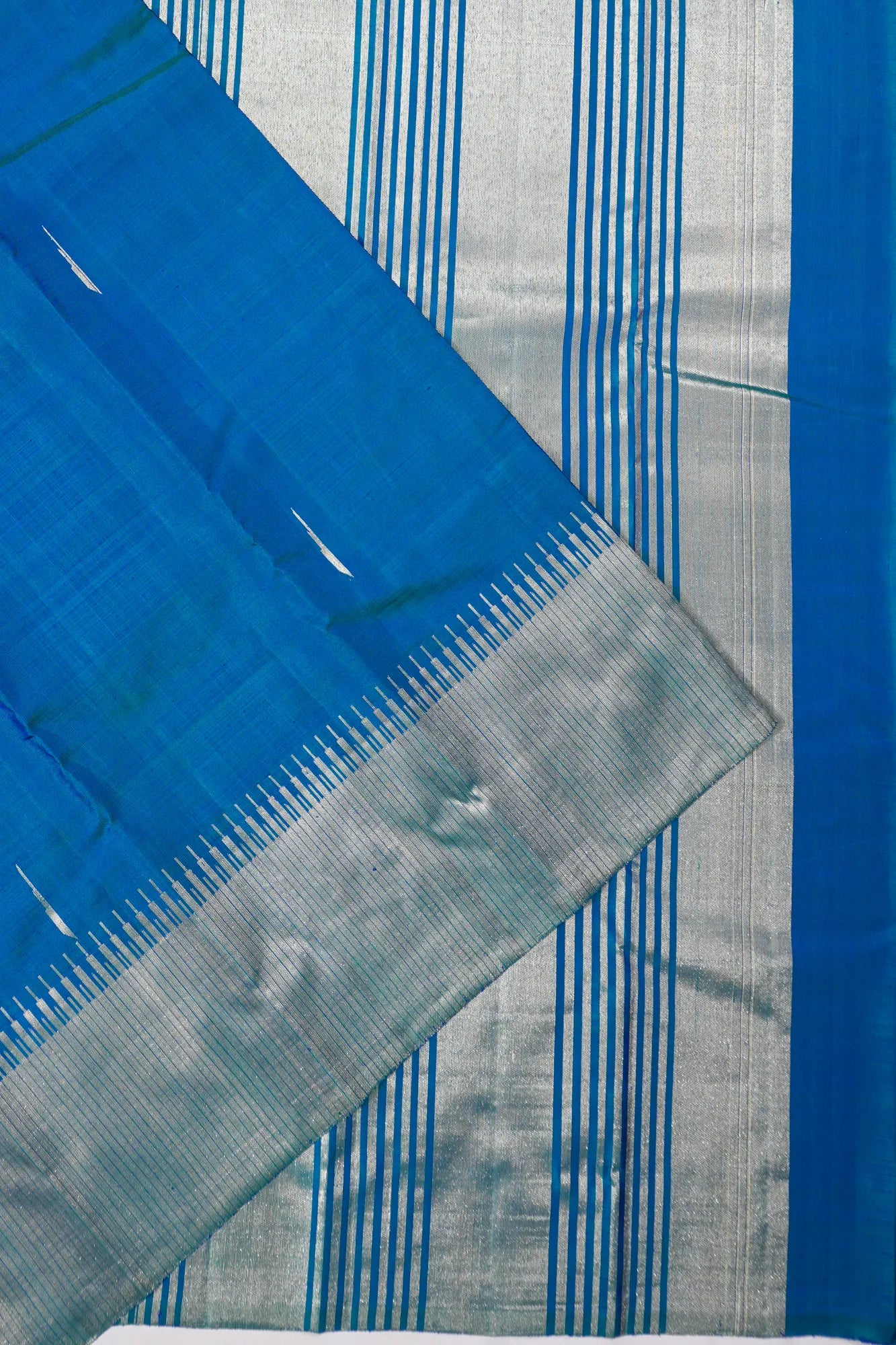 Kanchipuram Silk Butta Blue Saree