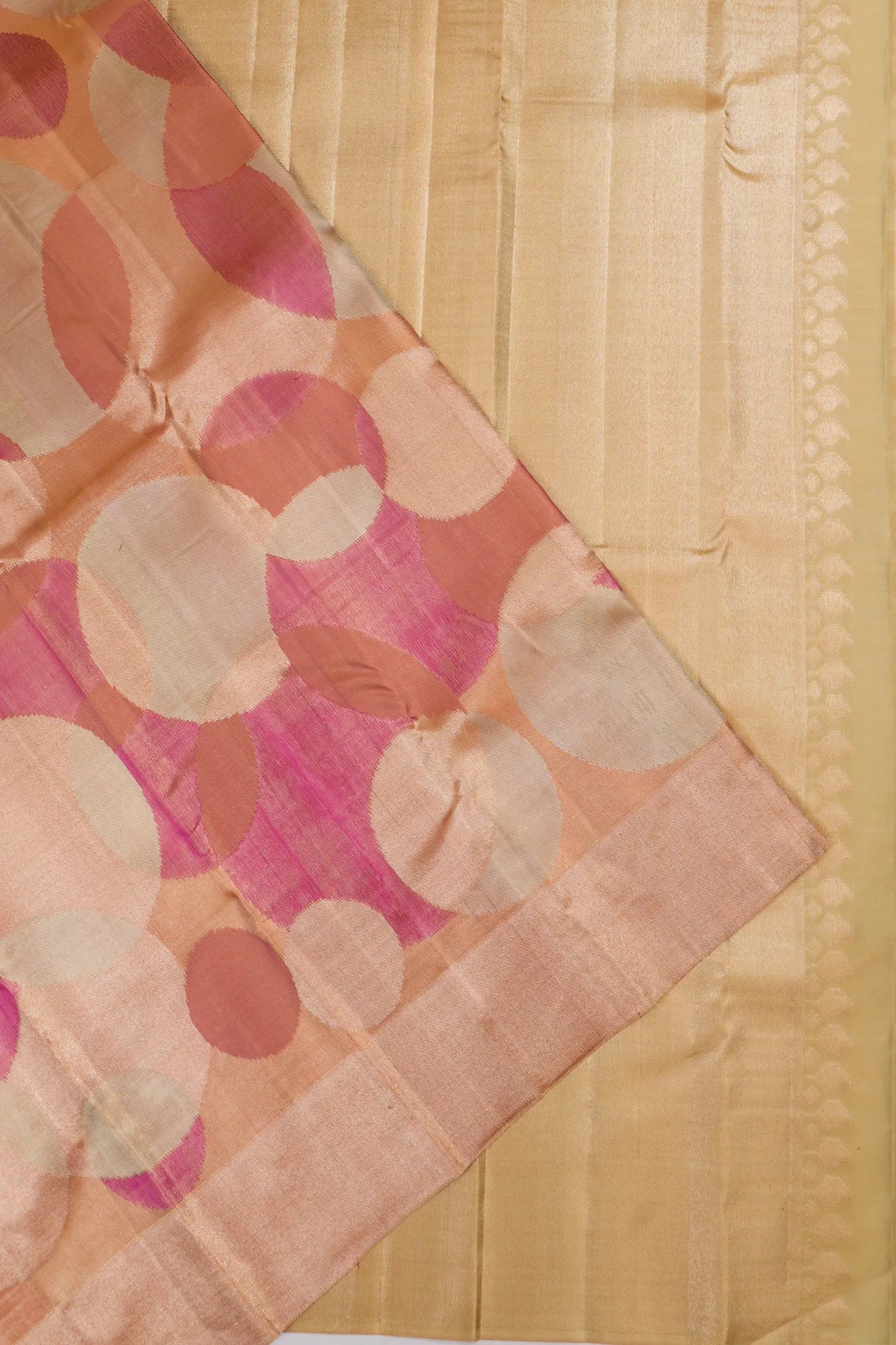 Kanchipuram Silk Brocade Pink Saree