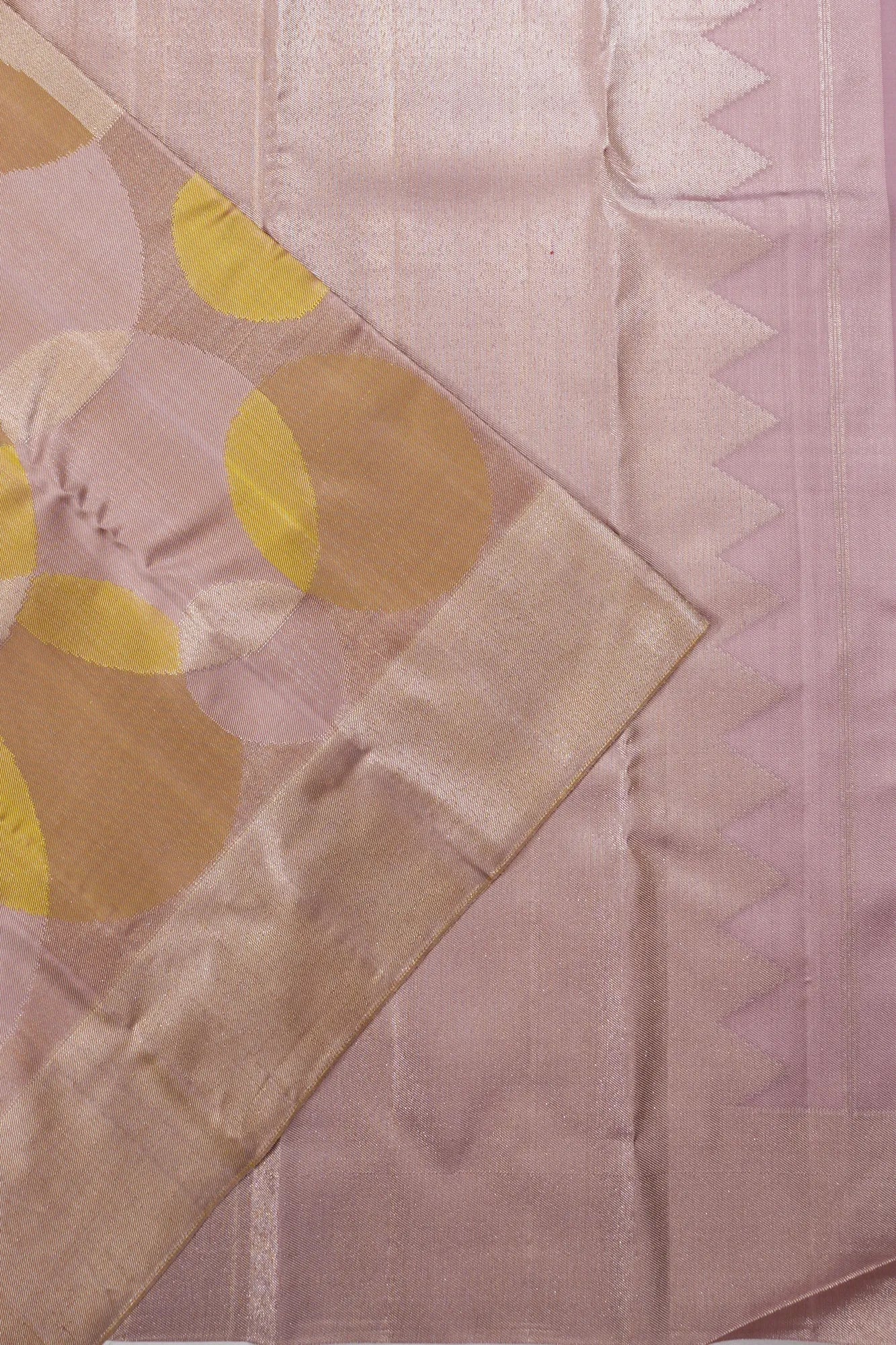 Kanchipuram Silk Brocade Lavender Saree