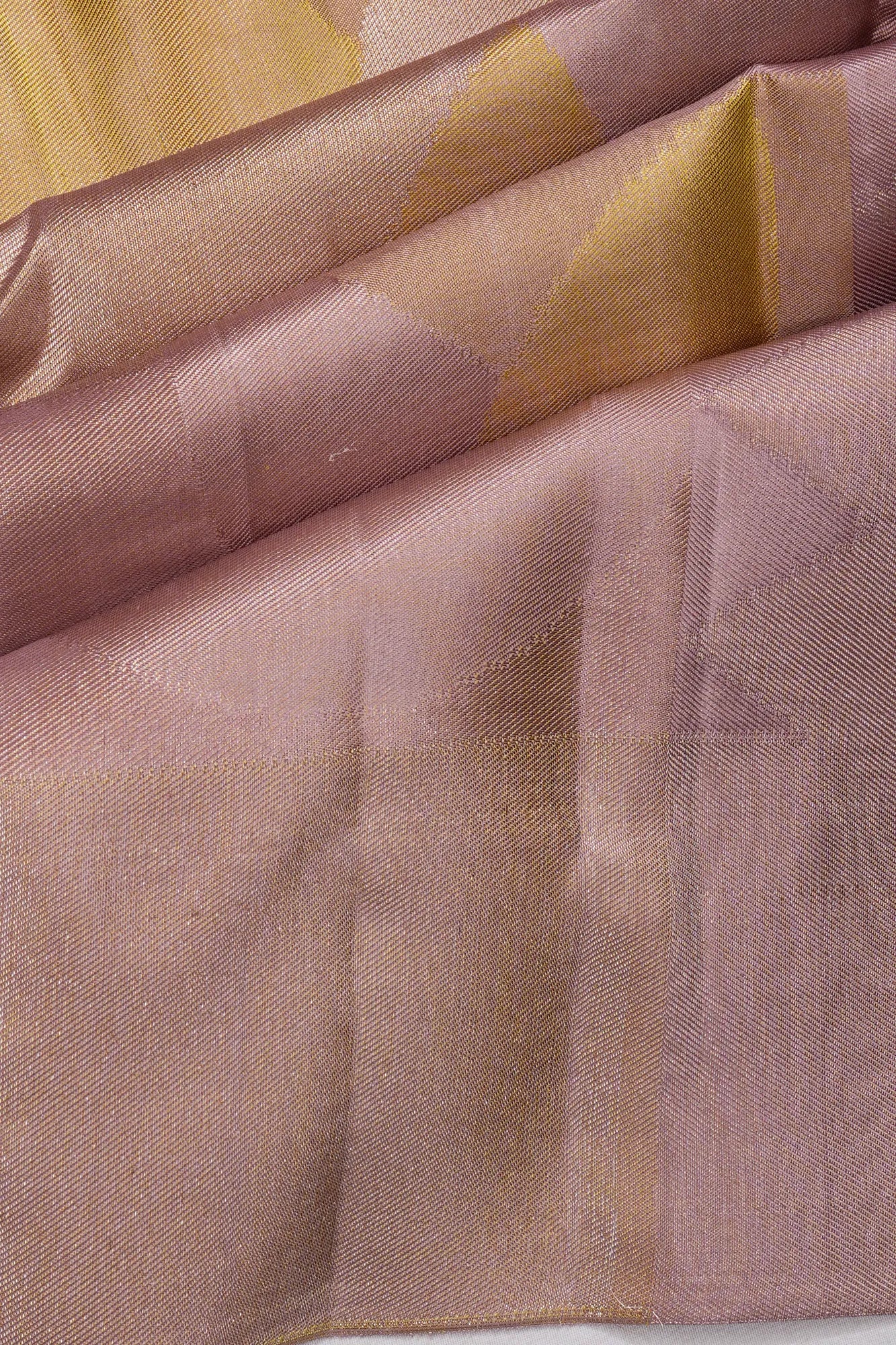 Kanchipuram Silk Brocade Lavender Saree