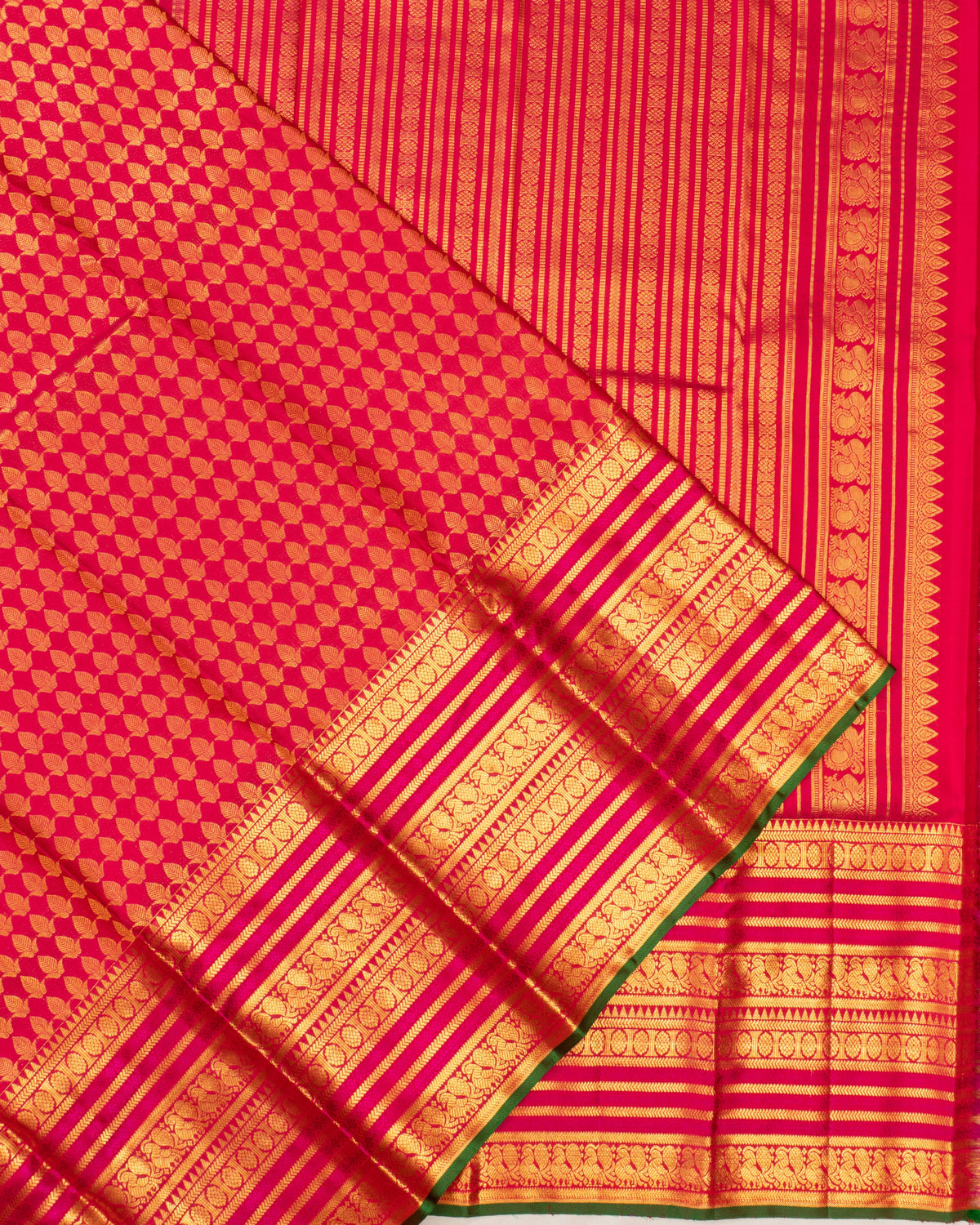 Classic Kanchipuram Silk Brocade Red Saree
