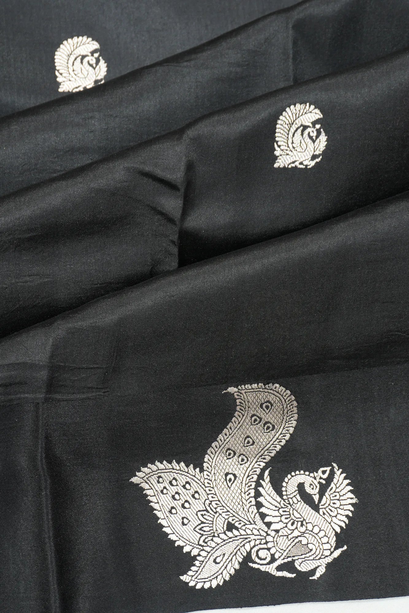 Banarasi Katan Silk Butta Black Saree
