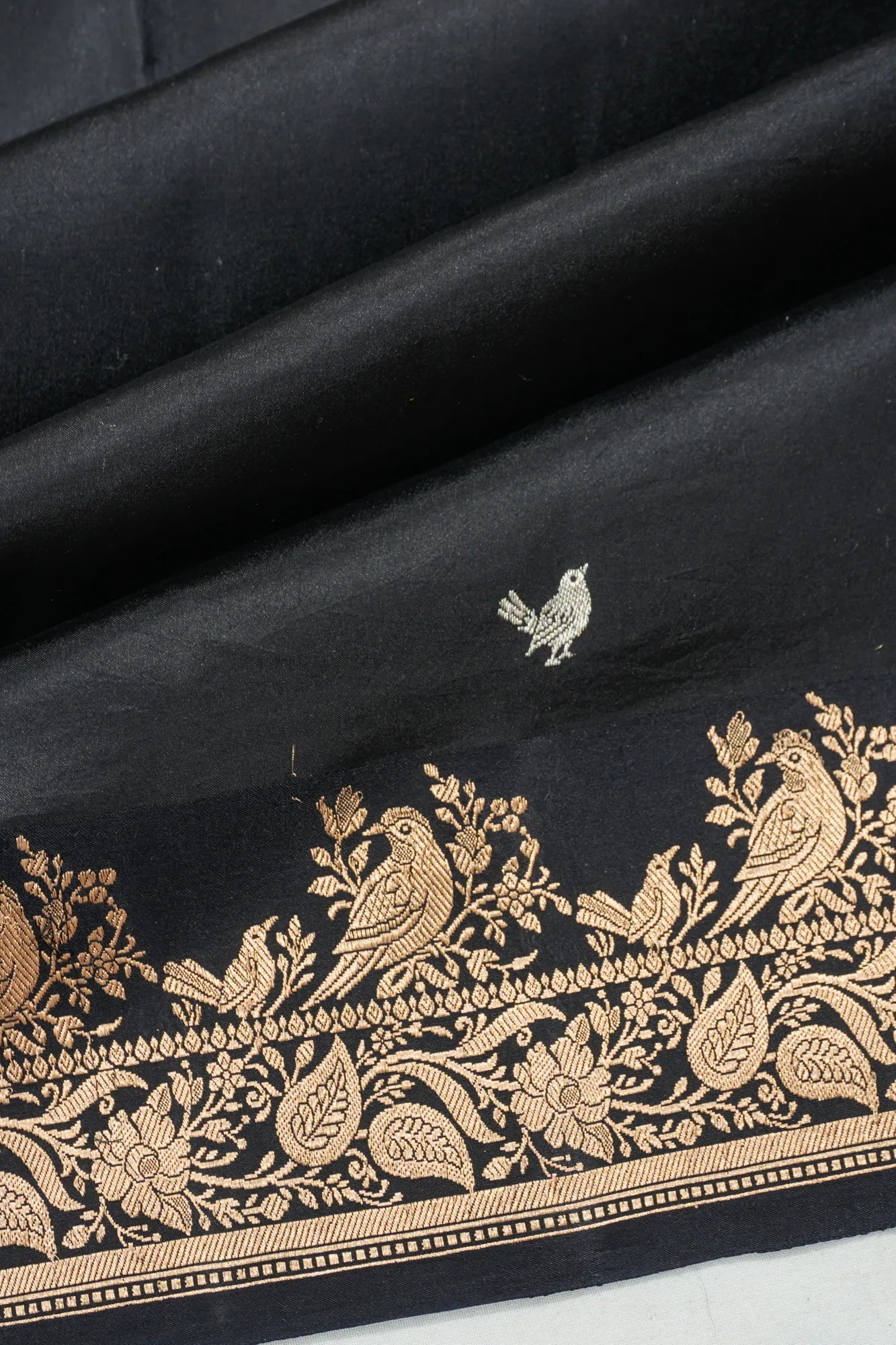 Banarasi Katan Silk Butta Black Saree