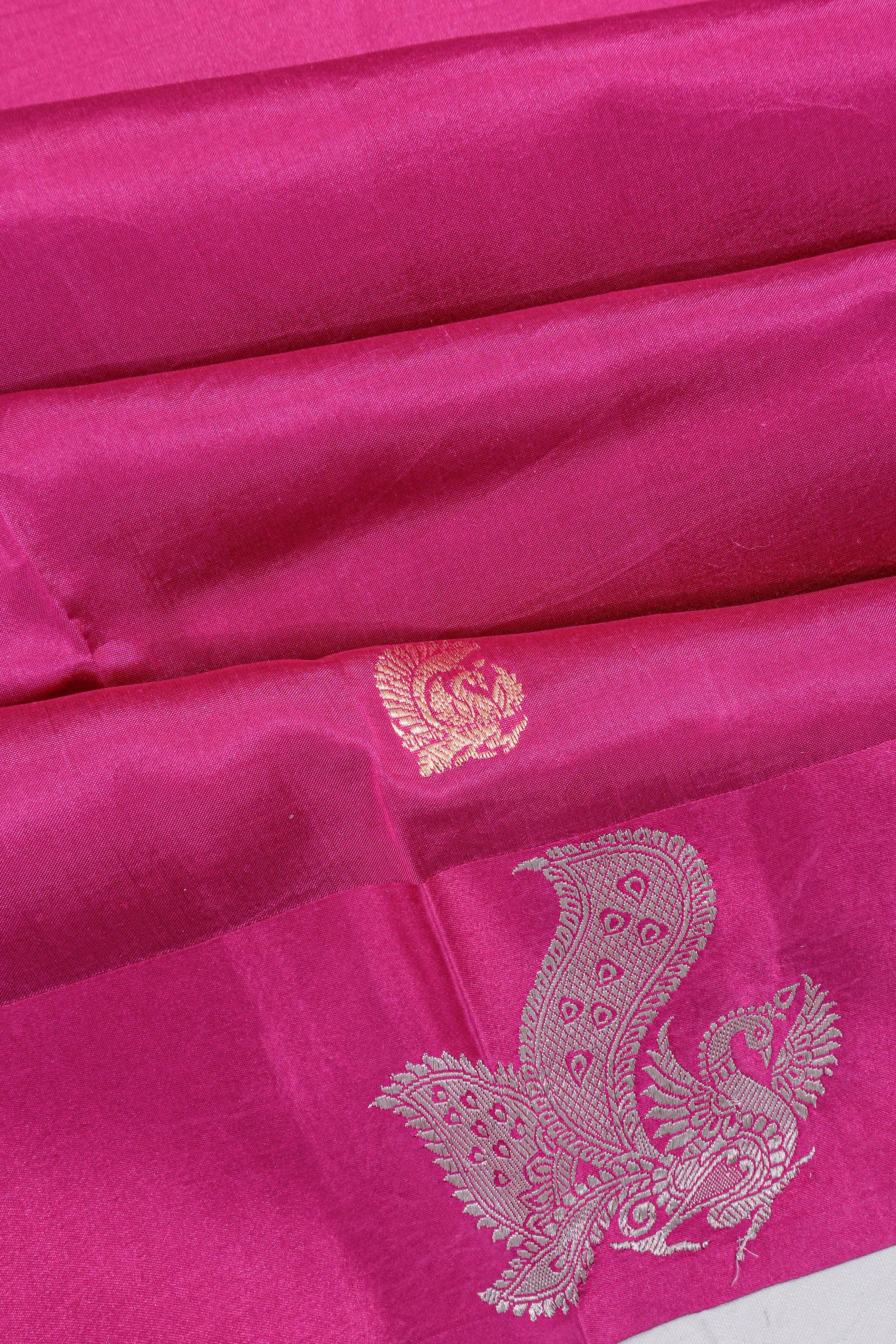 Banarasi Katan Silk Butta Pink Saree