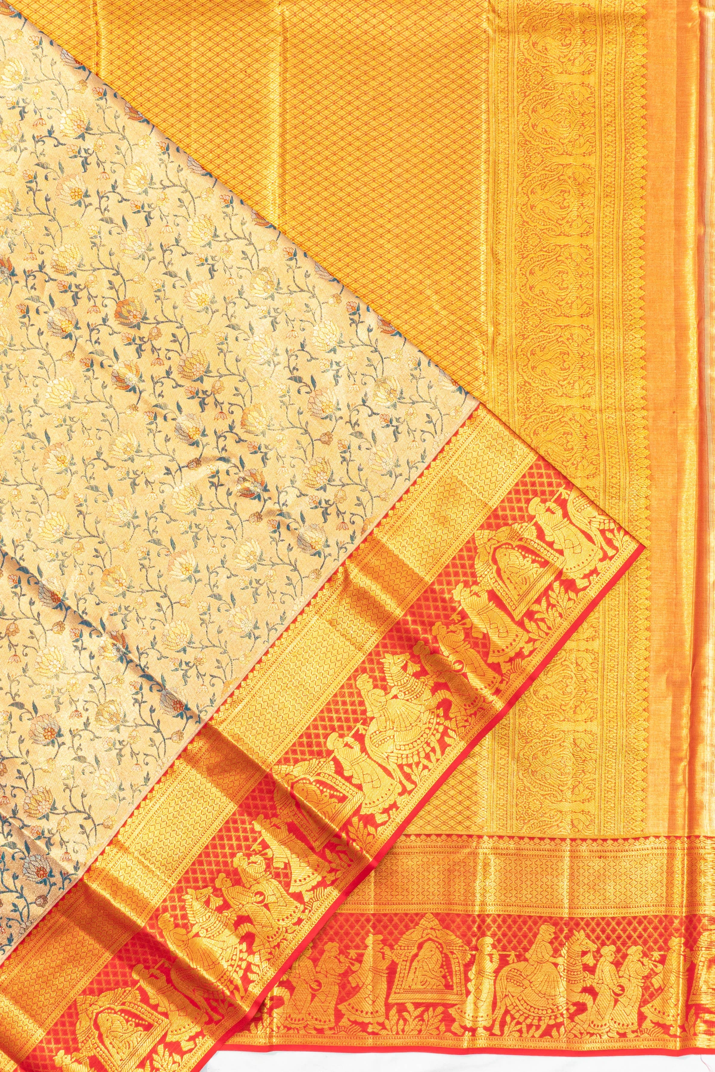 Taranga Kanchi Silk Tissue Brocade Lavender Saree