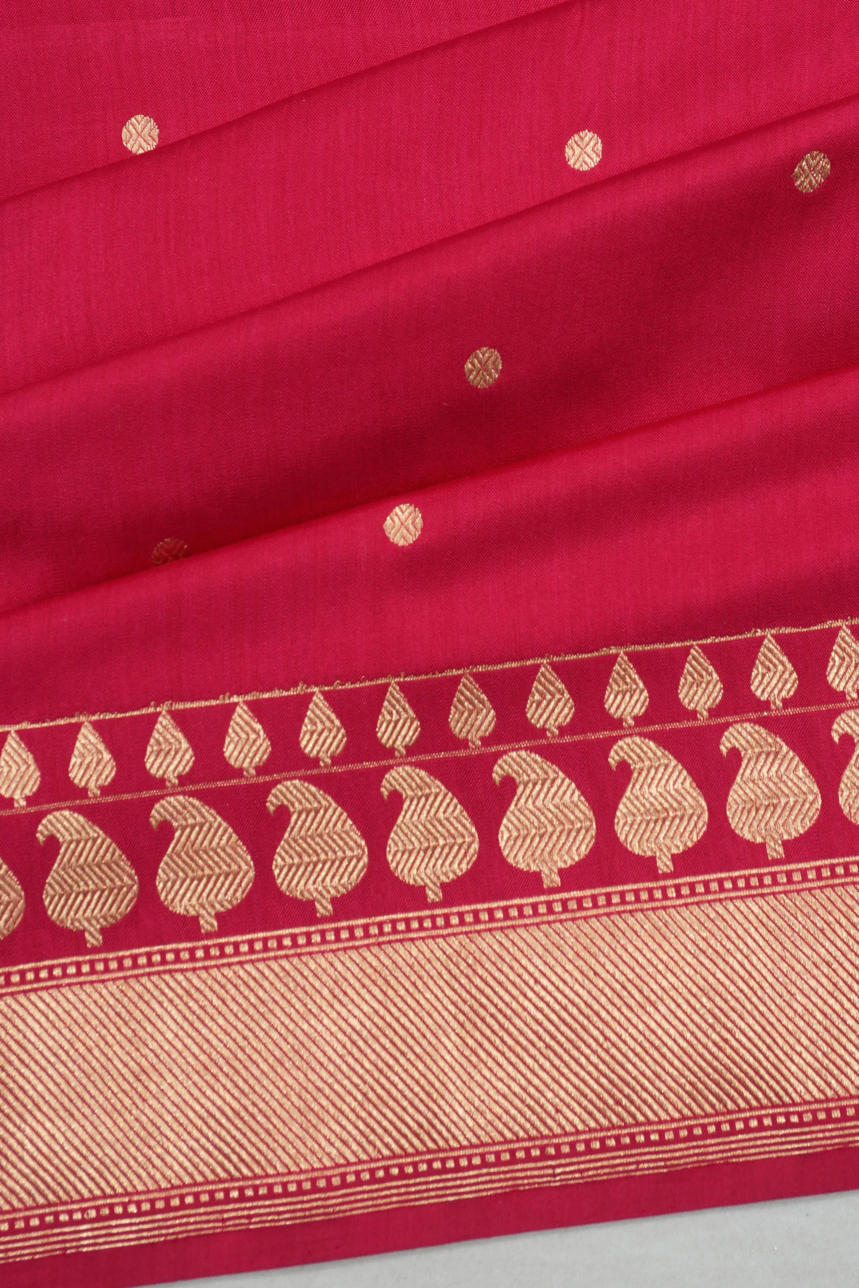 Banarasi Satin Brocade Red Saree