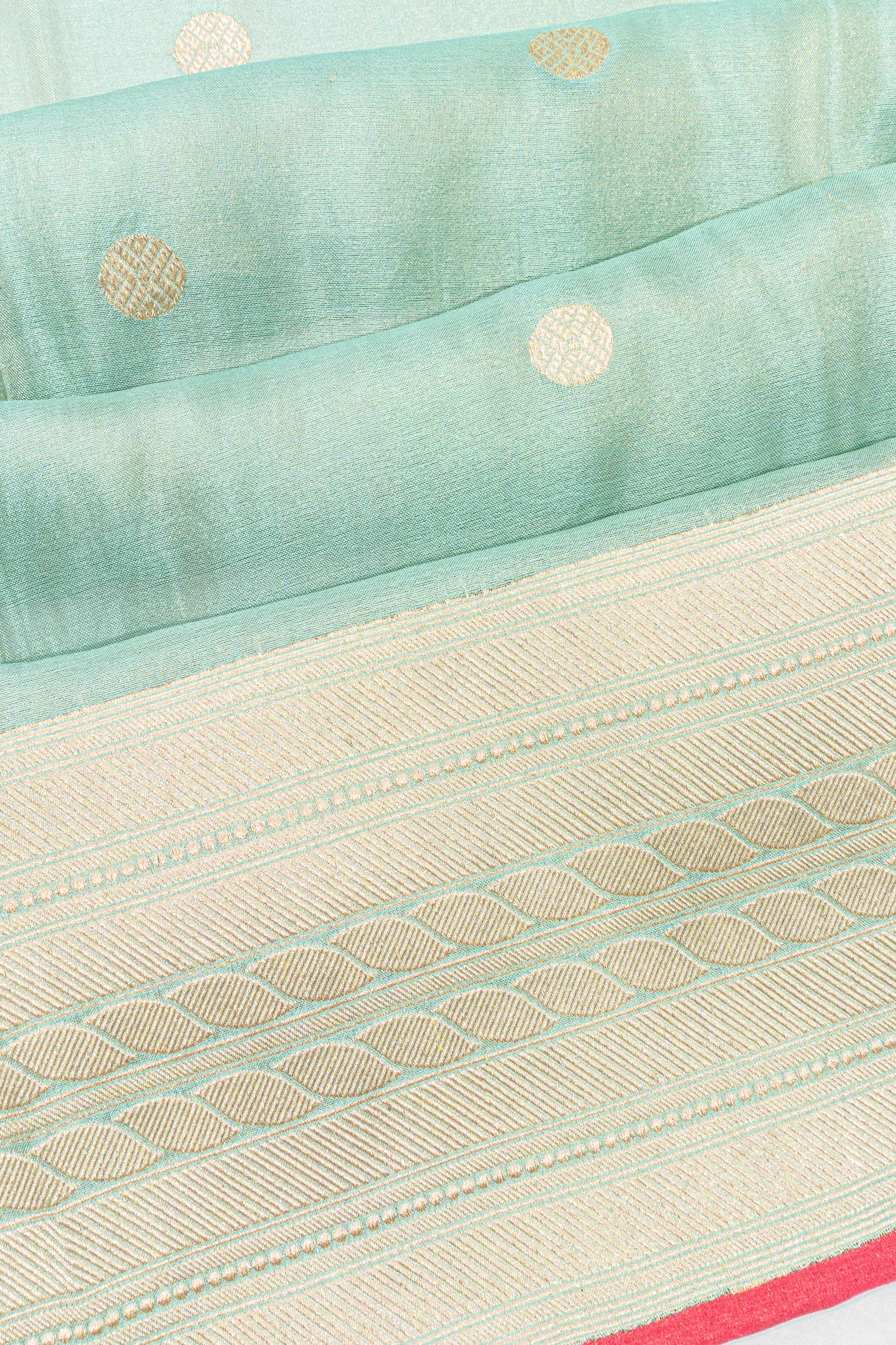 Banarasi Silk Tissue Butta Blue Saree
