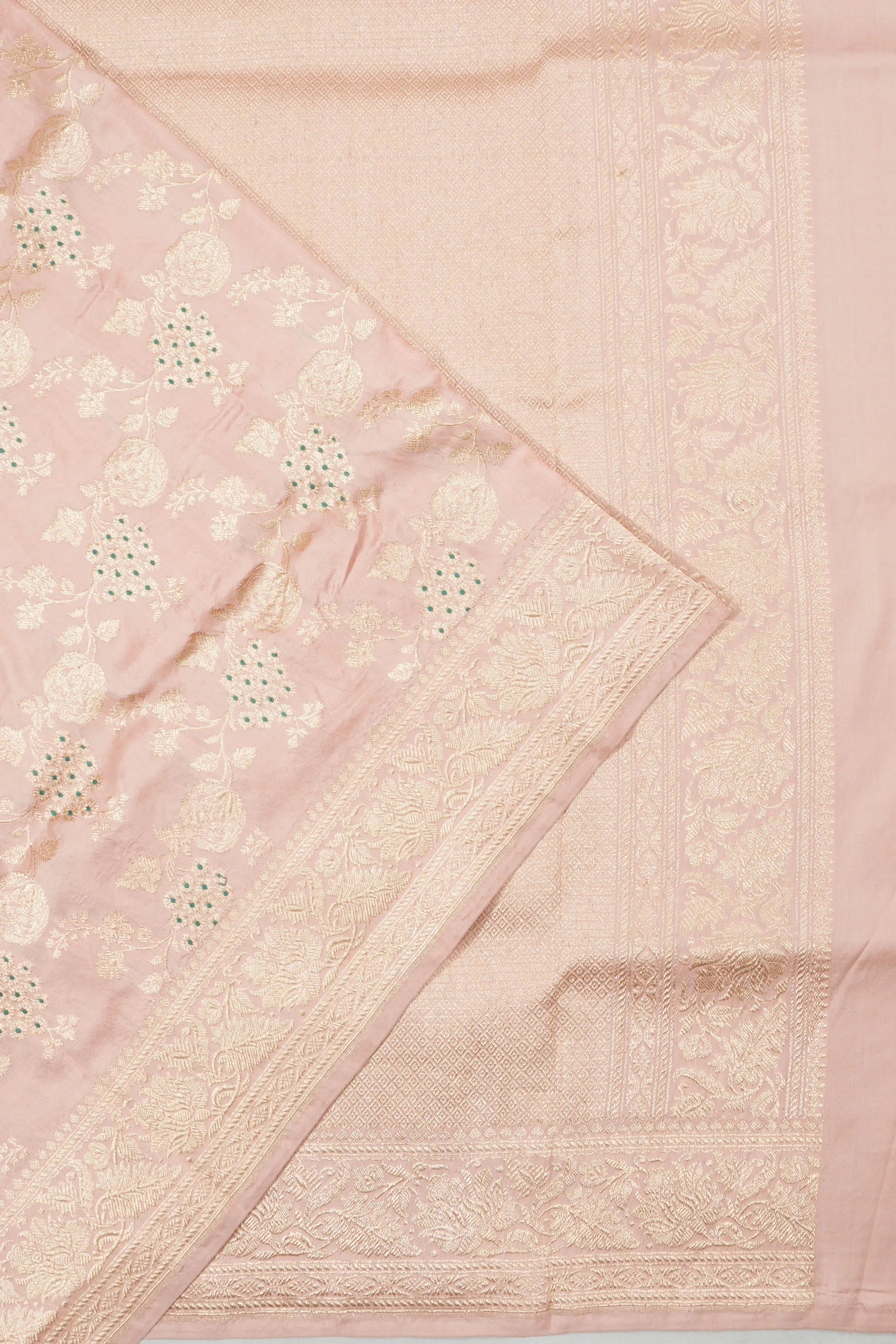 Banarasi Silk Jaal Pink Saree