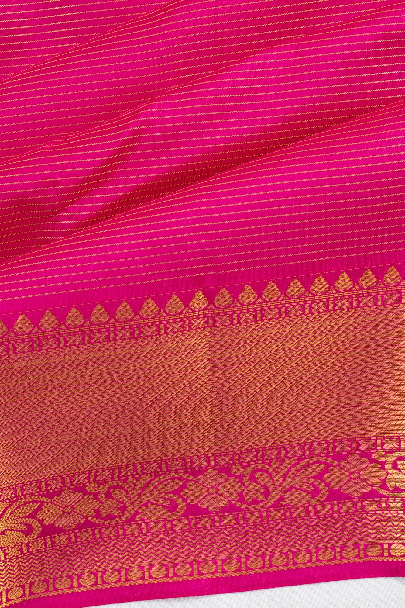 Taranga Kanchi Silk Lines Pink Saree