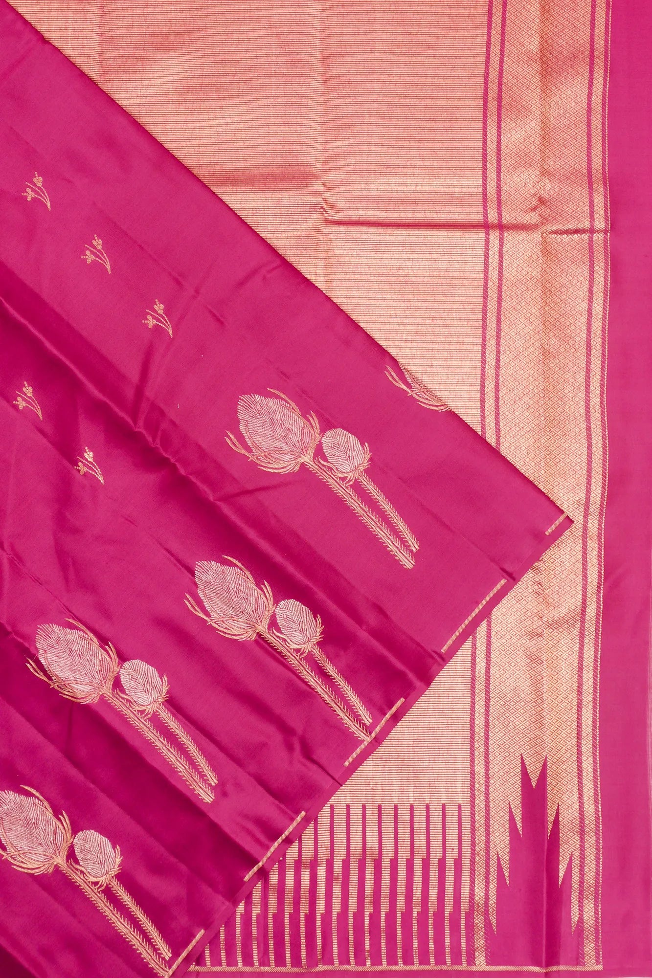 Taranga Kanchi Silk Butta Pink Saree