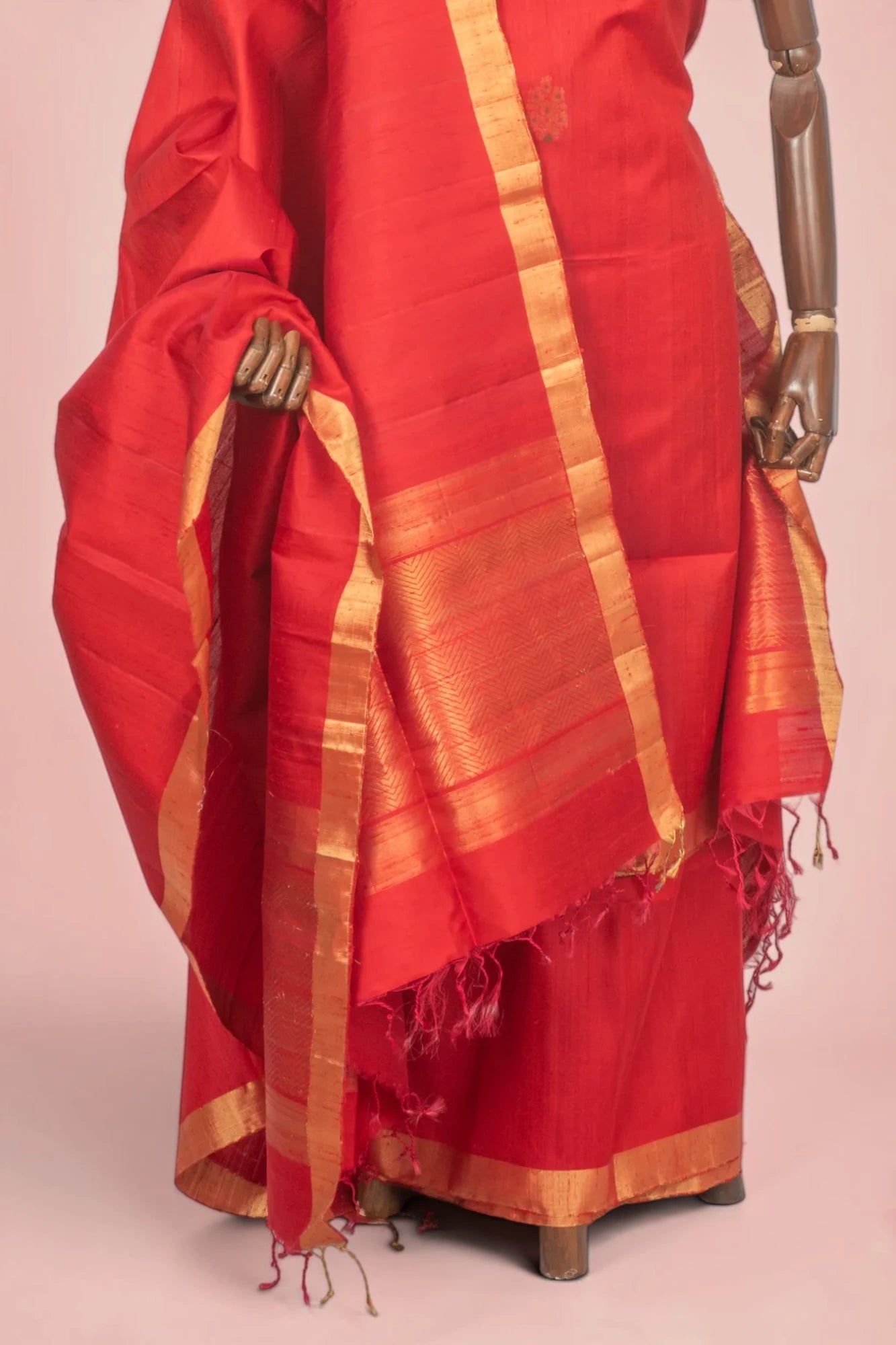 Matka Silk Butta Red Salwar Suit Set