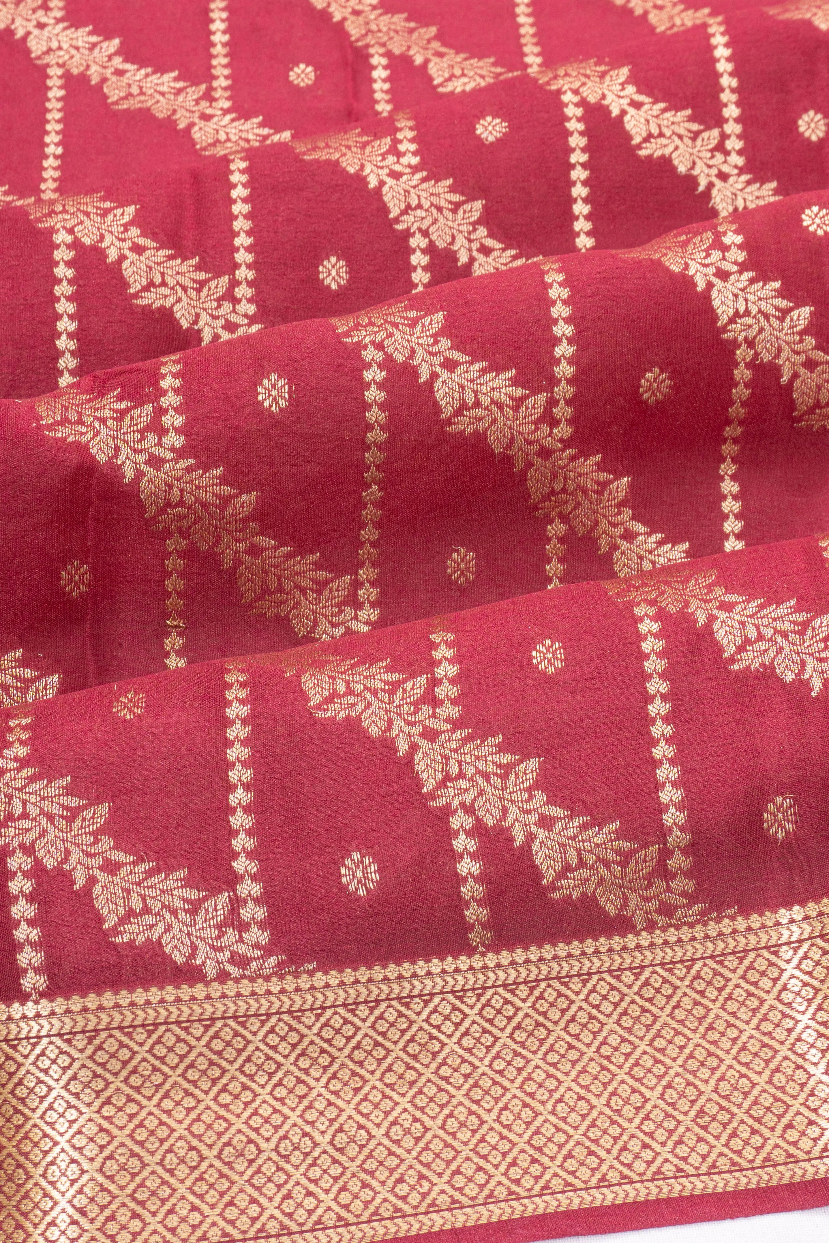 Taranga Kanchi Silk Brocade Maroon Saree