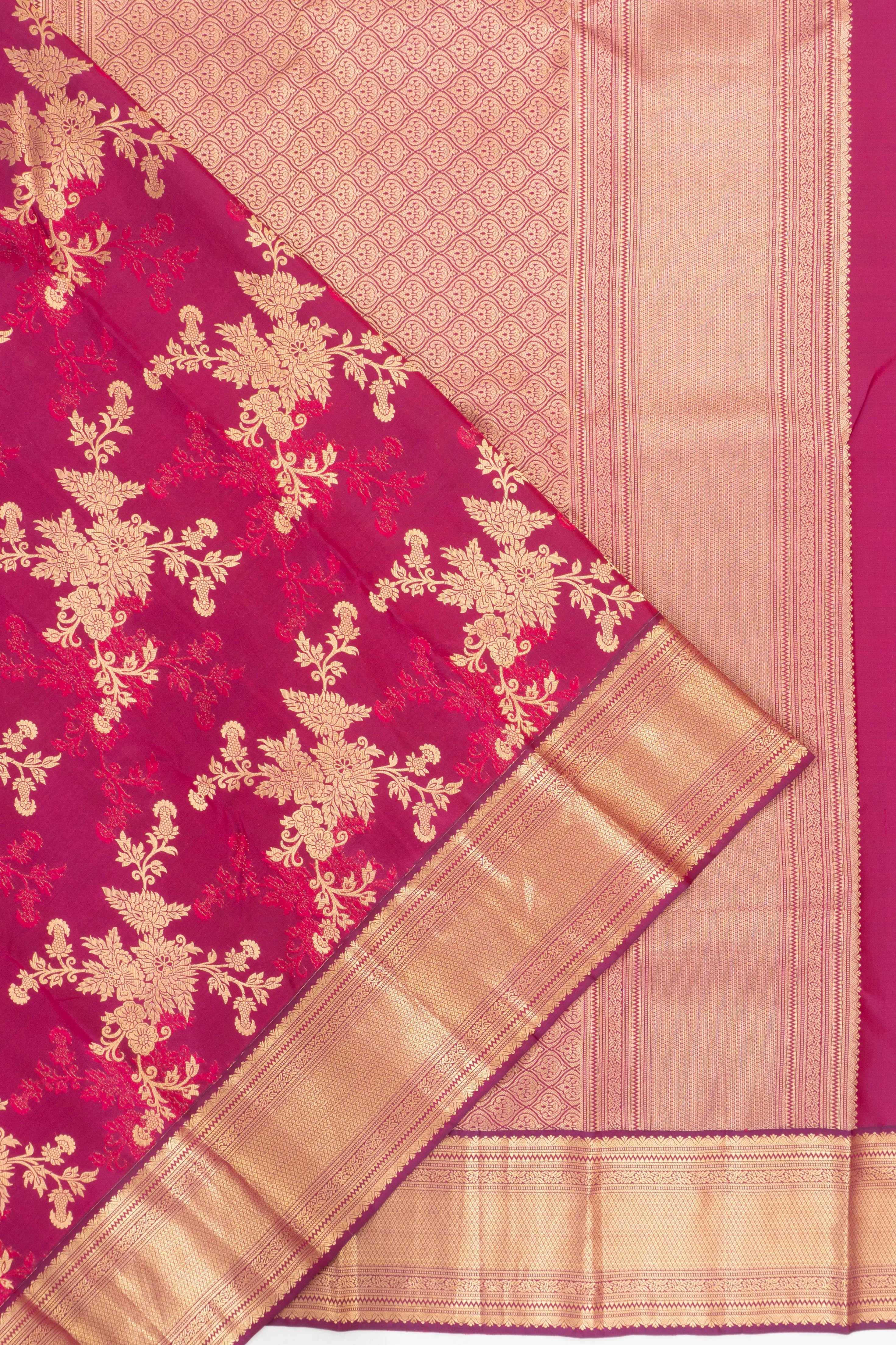 Taranga Kanchi Silk Brocade Purple Saree