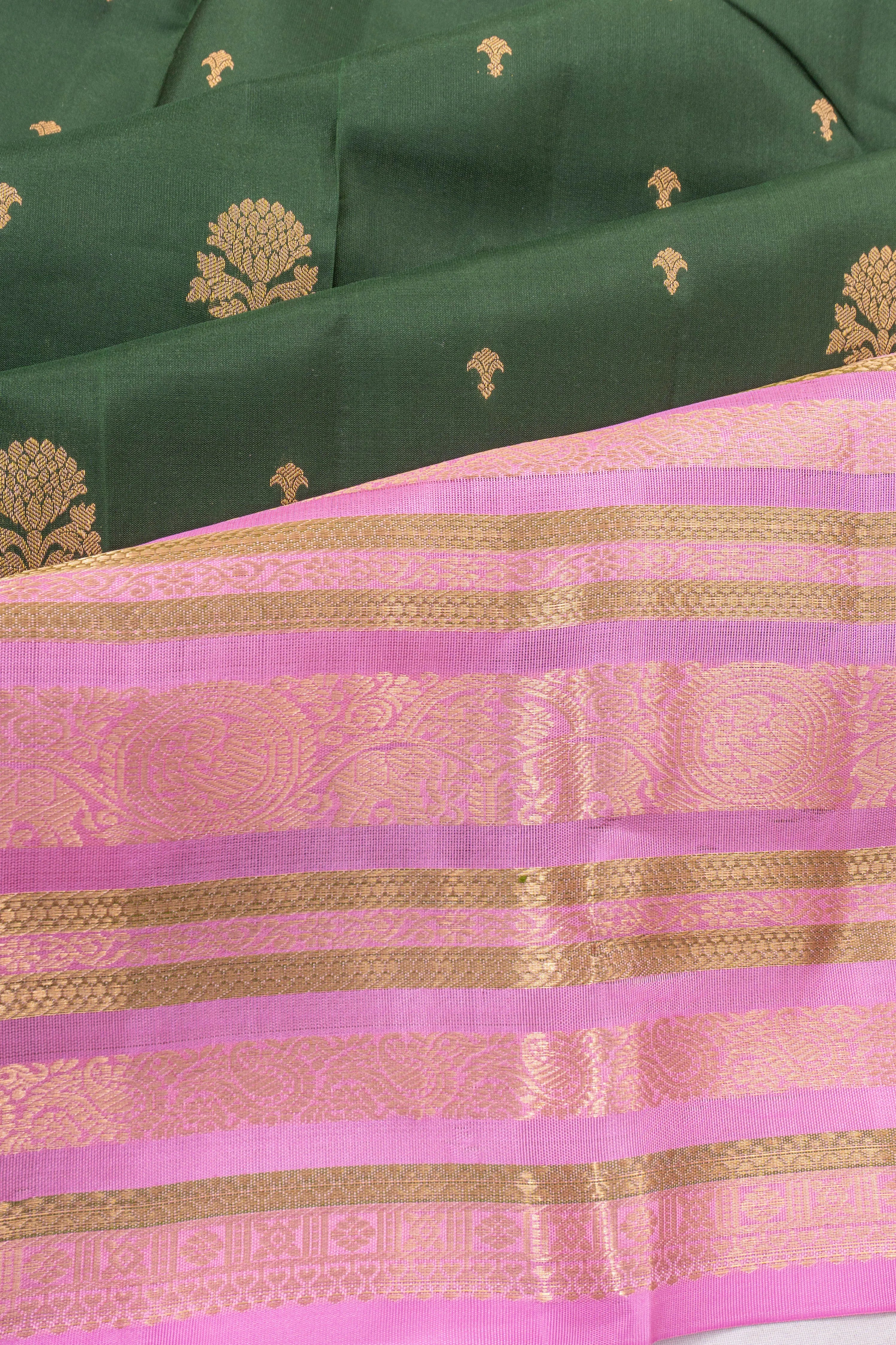 Taranga Kanchi Silk Butta Purple Saree