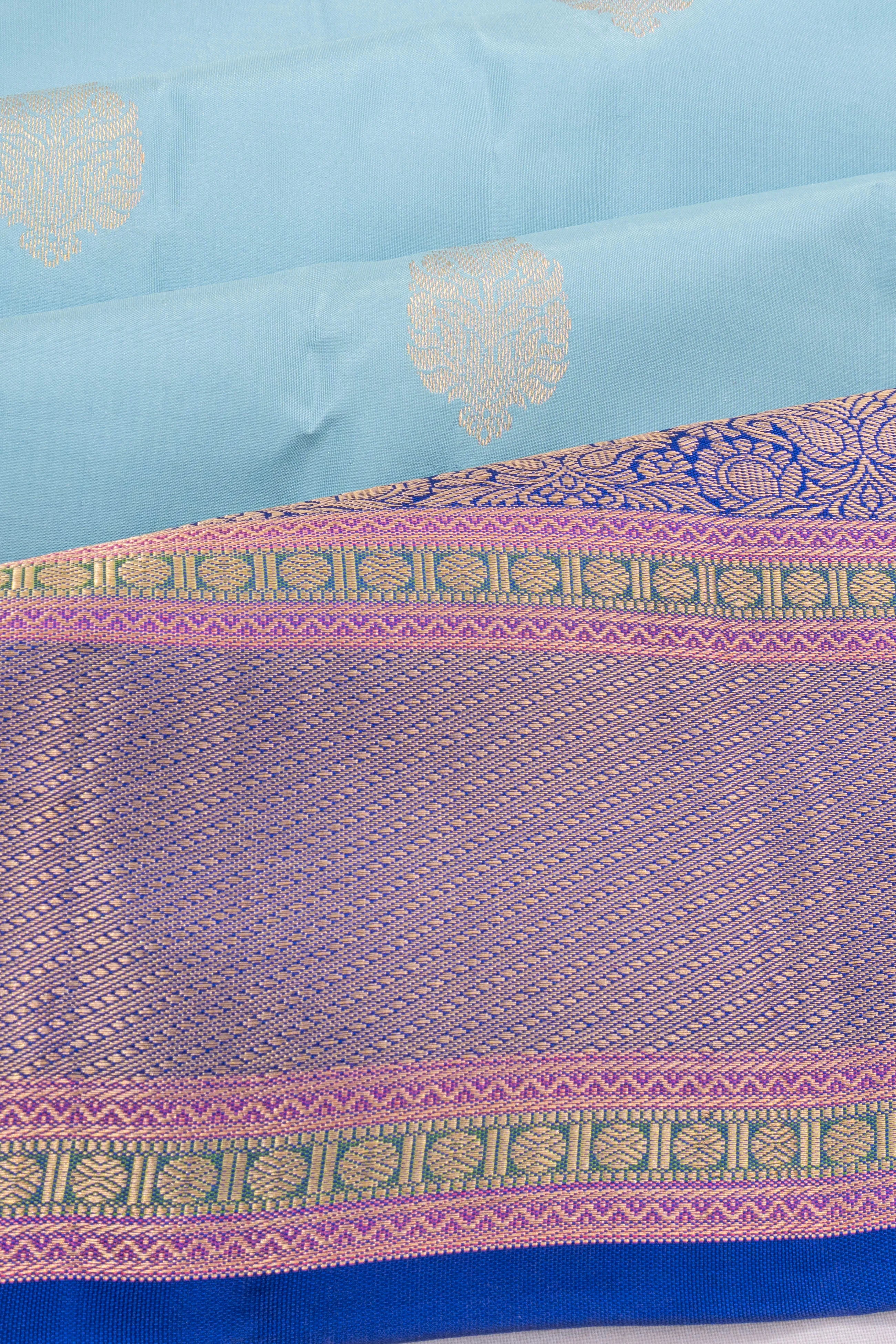 Taranga Kanchi Silk Butta Light Blue Saree
