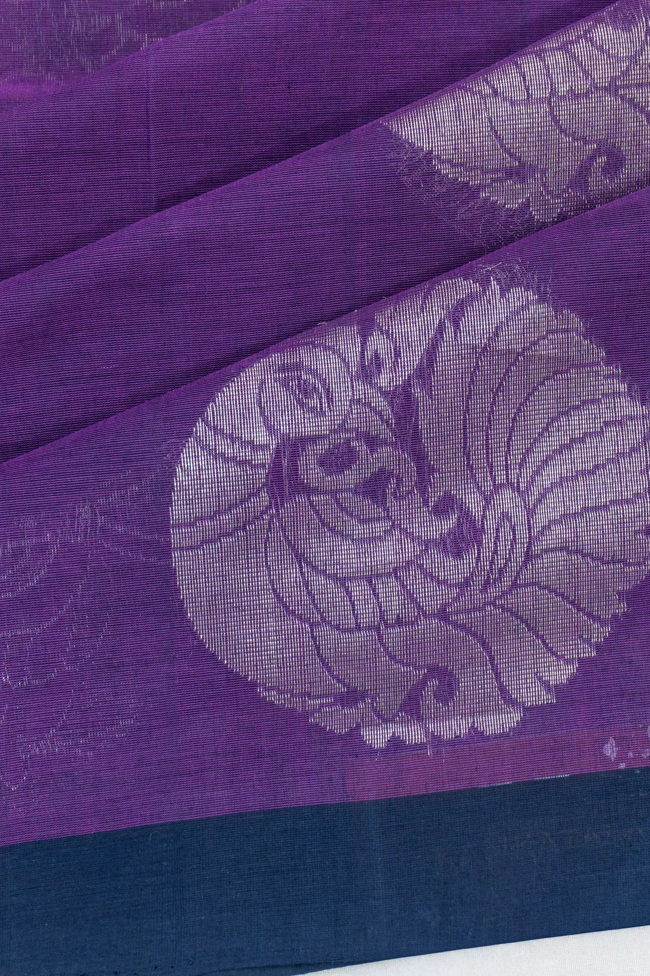 Chettinad Cotton Butta Purple Saree