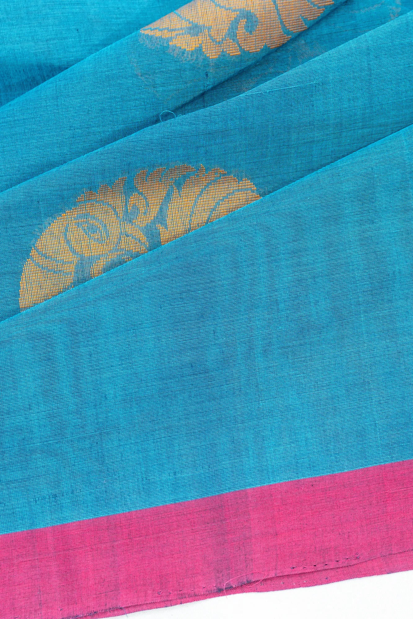 Chettinad Cotton Butta Blue Saree