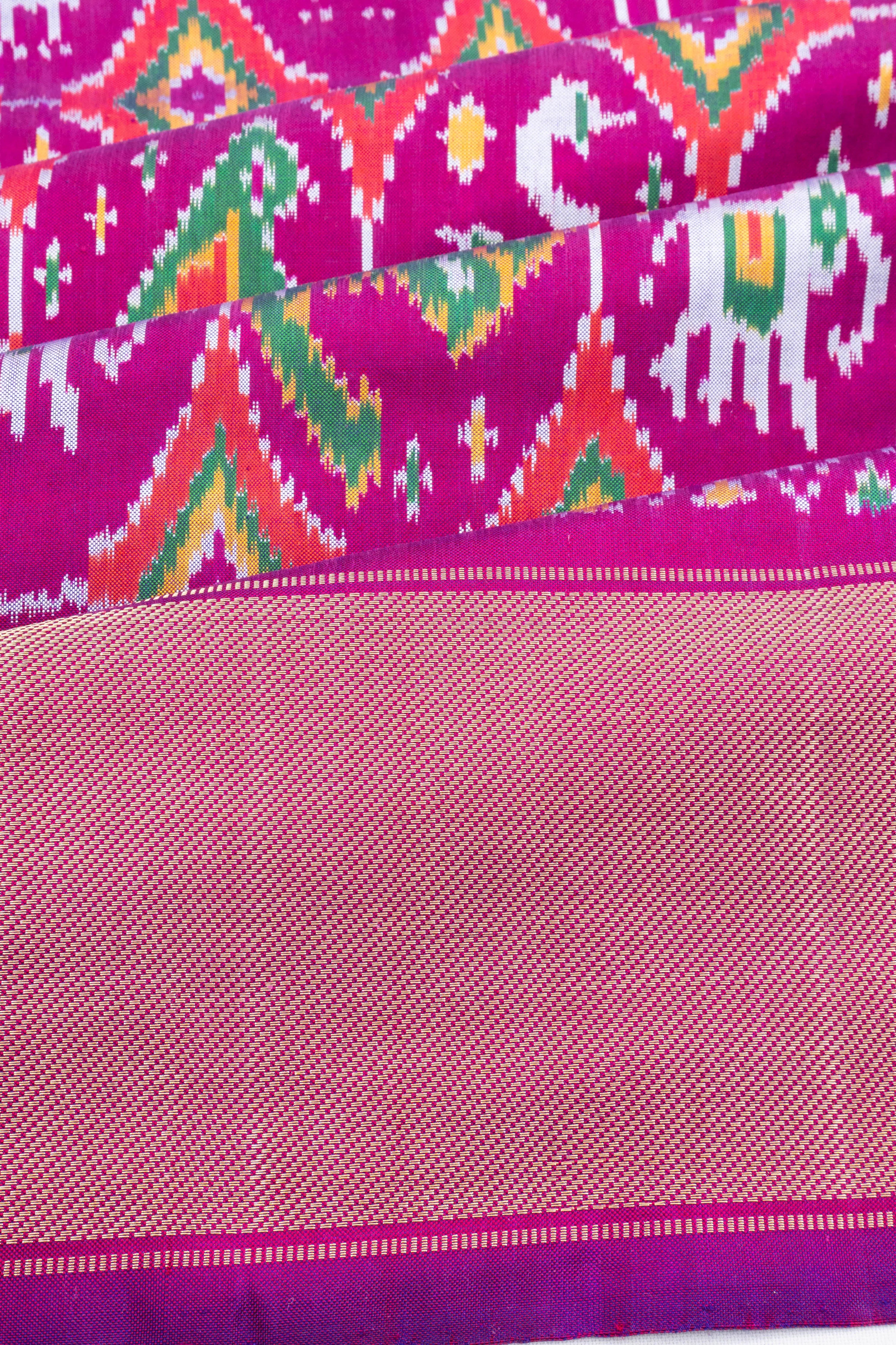 Pochampally Silk Ikat Purple Saree