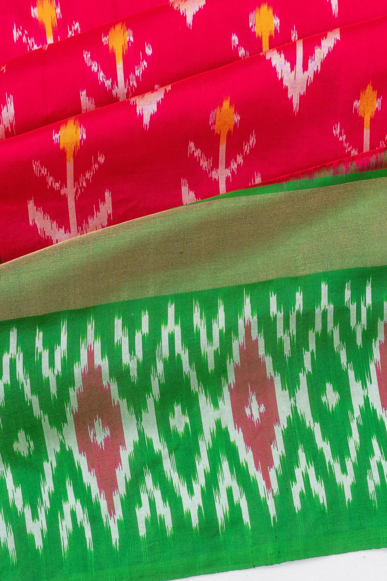 Pochampally Silk Ikat Pink Saree