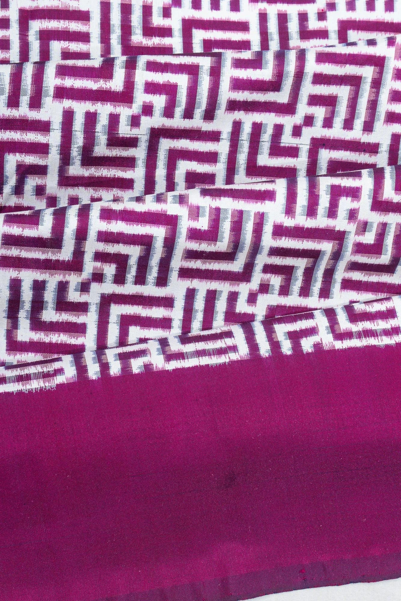 Pochampally Silk Ikat Purple Saree