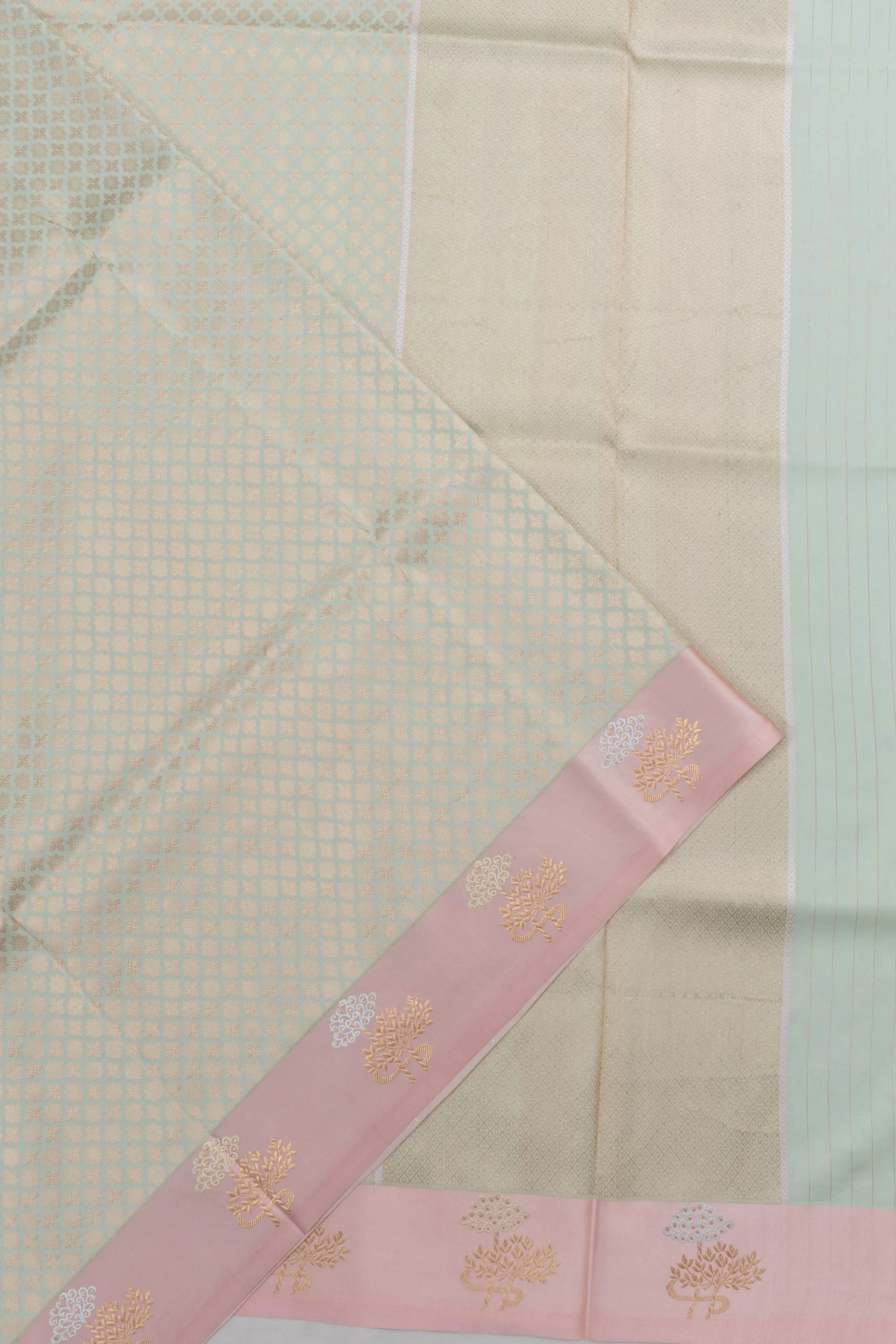 Banarasi Silk Brocade Blue Saree