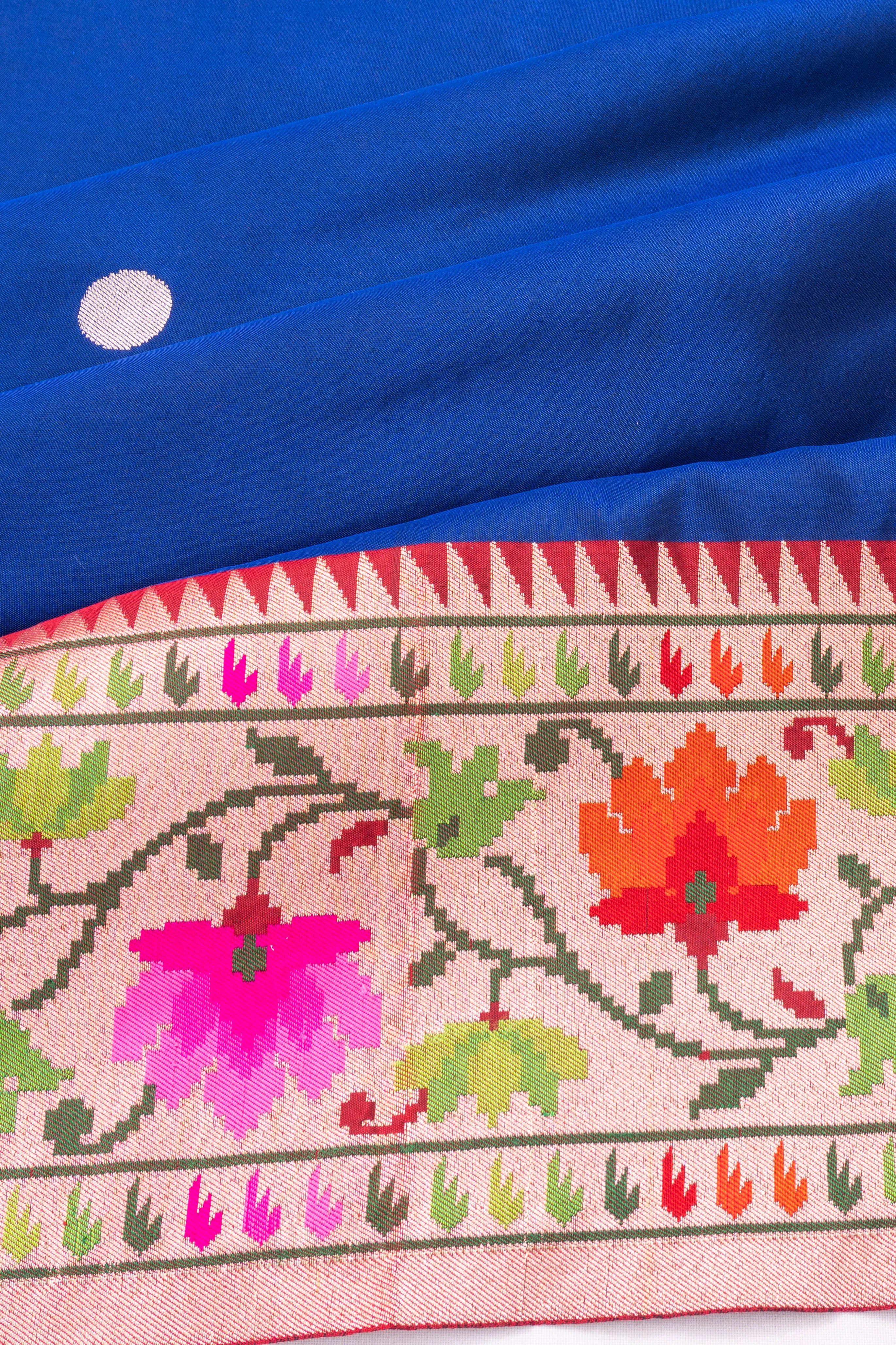 Banarasi Silk Butta Royal Blue Saree
