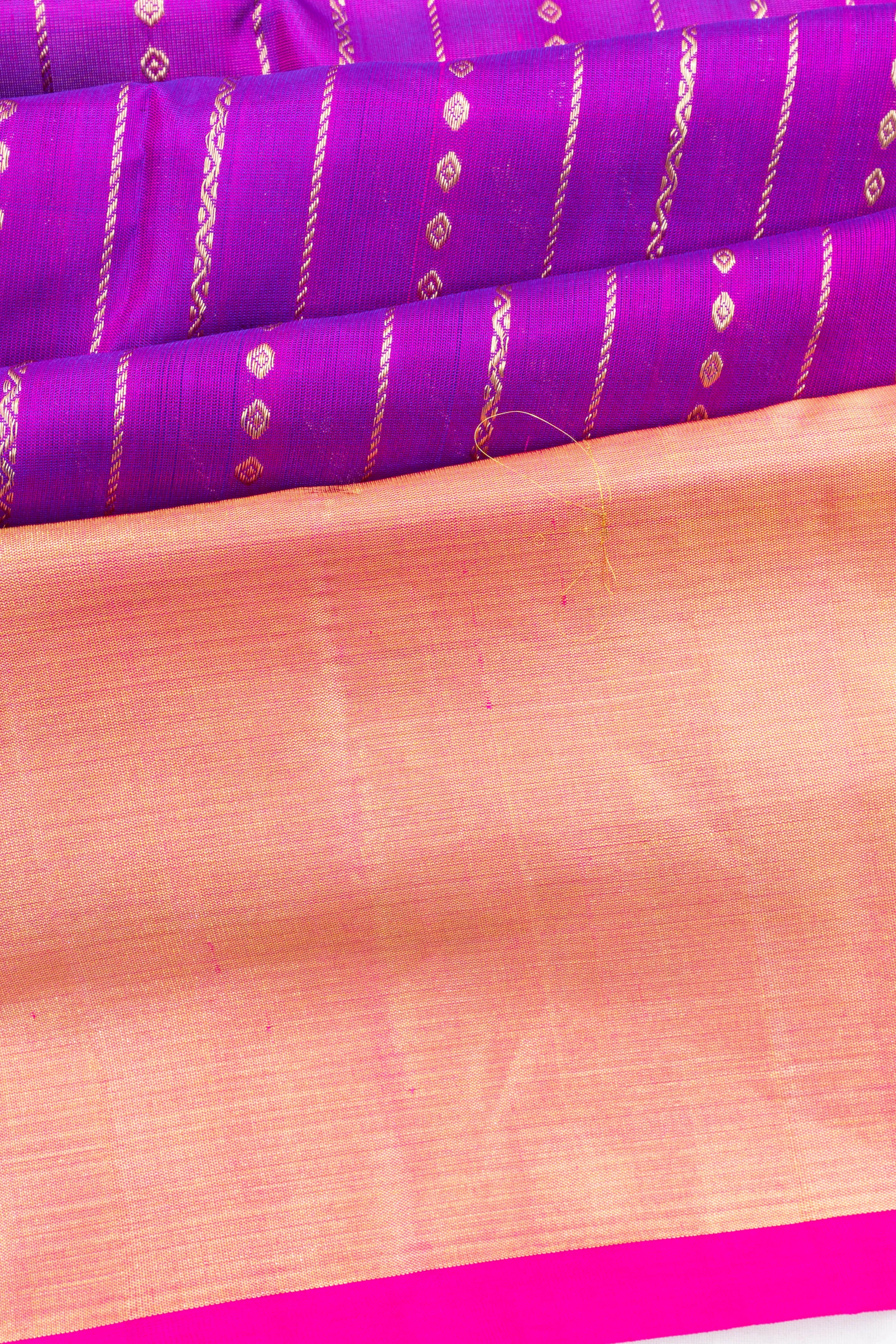 Venkatagiri Silk Brocade Purple Saree