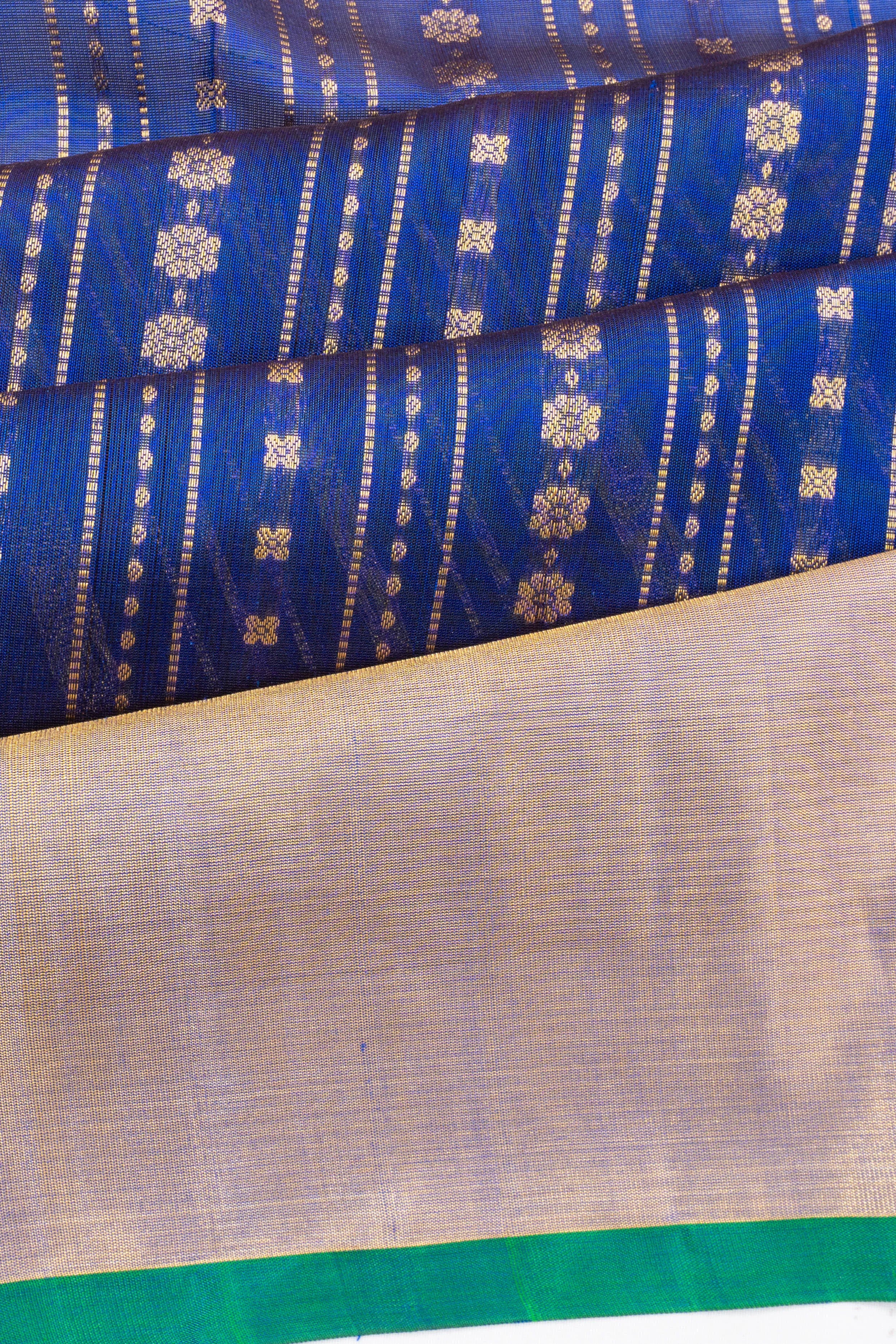 Venkatagiri Silk Brocade Royal Blue Saree