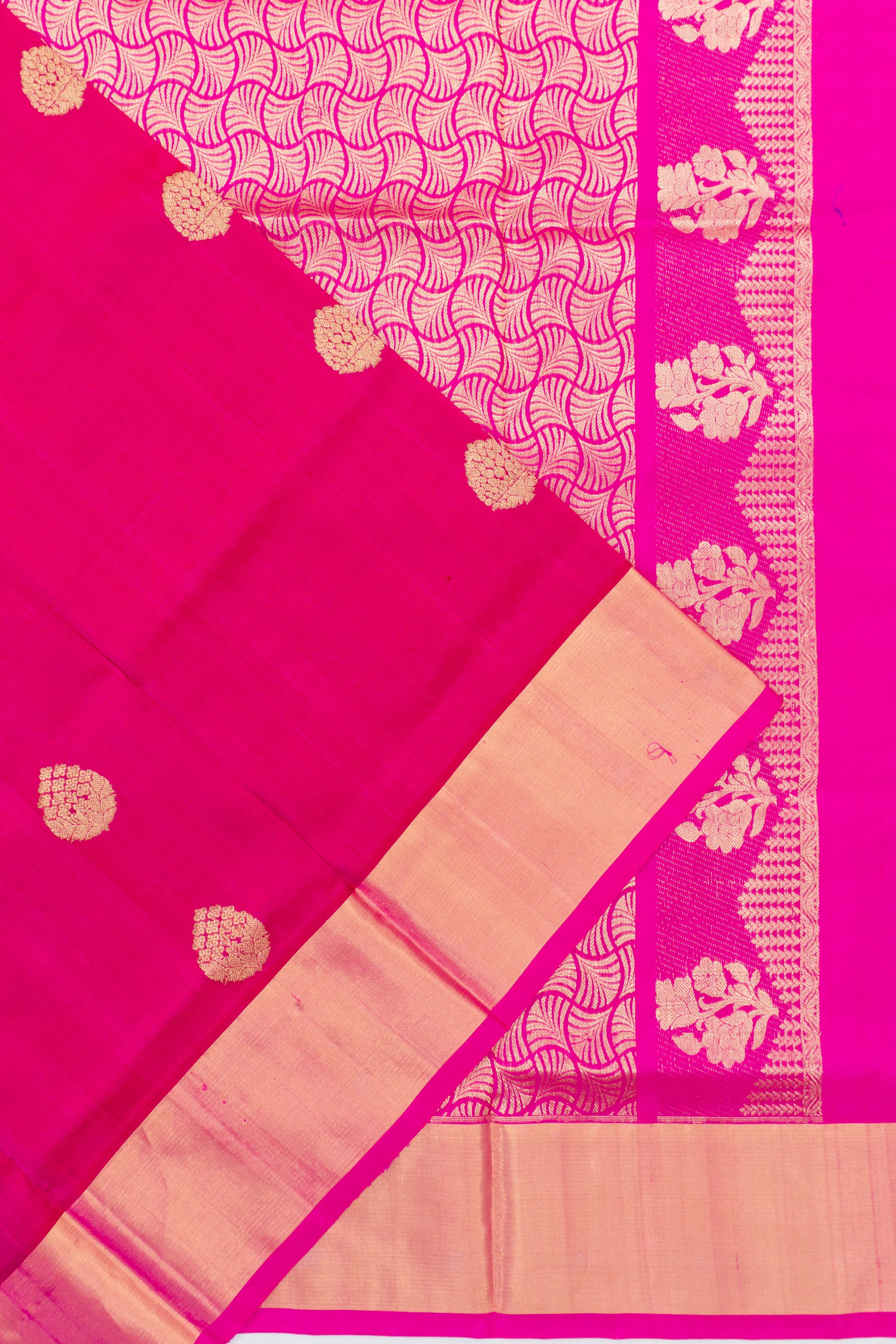 Venkatagiri Silk Butta Pink Saree