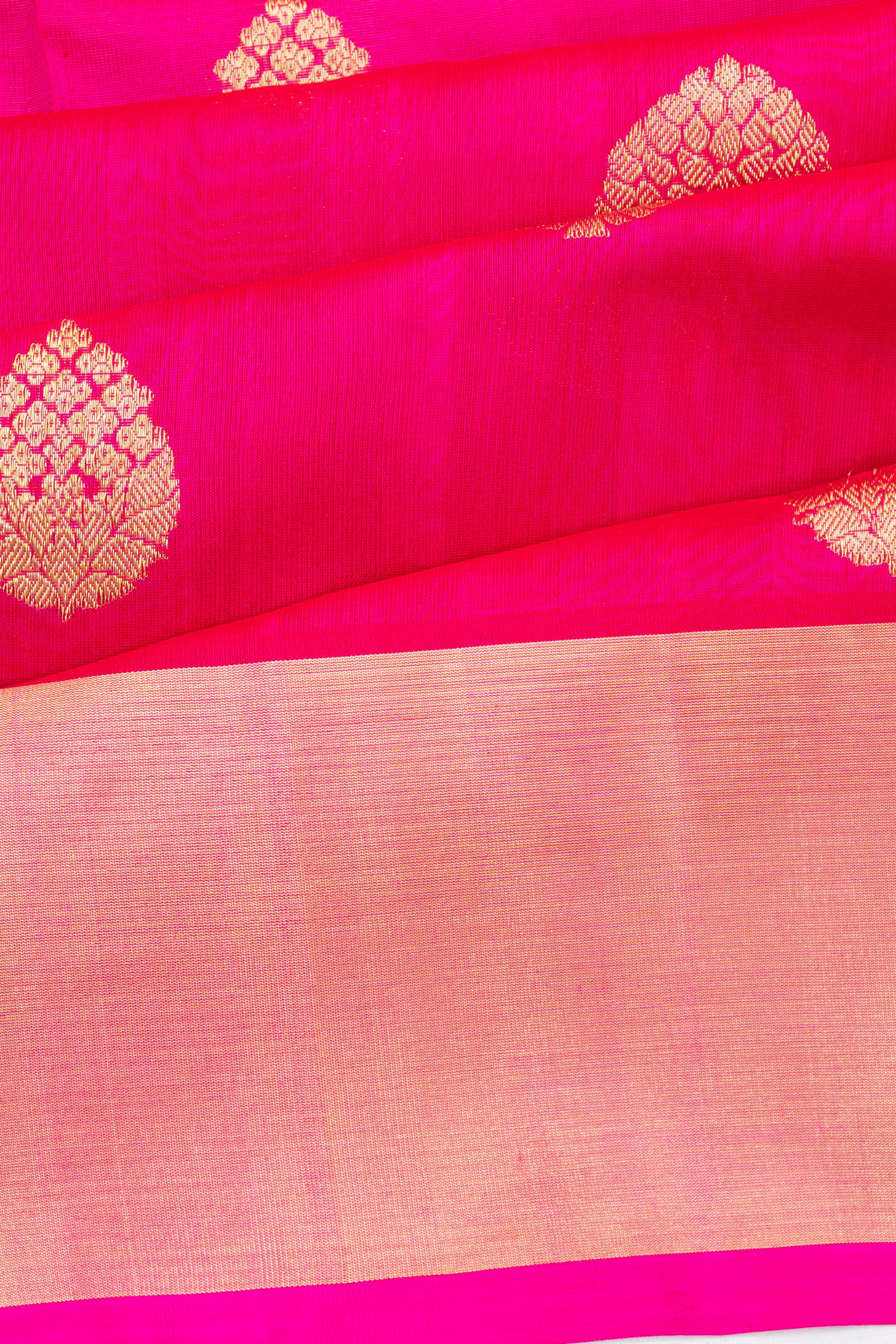 Venkatagiri Silk Butta Pink Saree