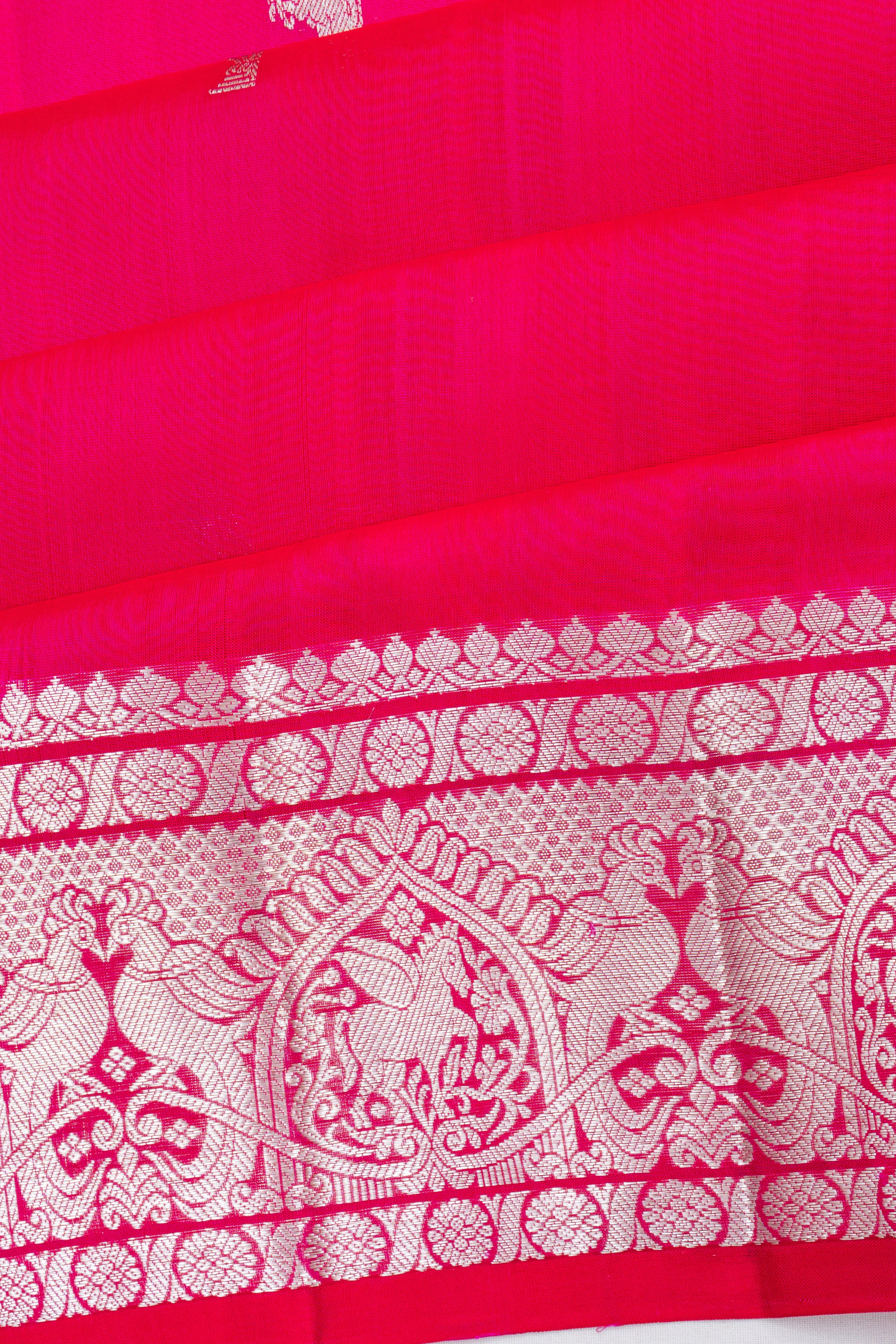 Venkatagiri Silk Butta Pink Saree