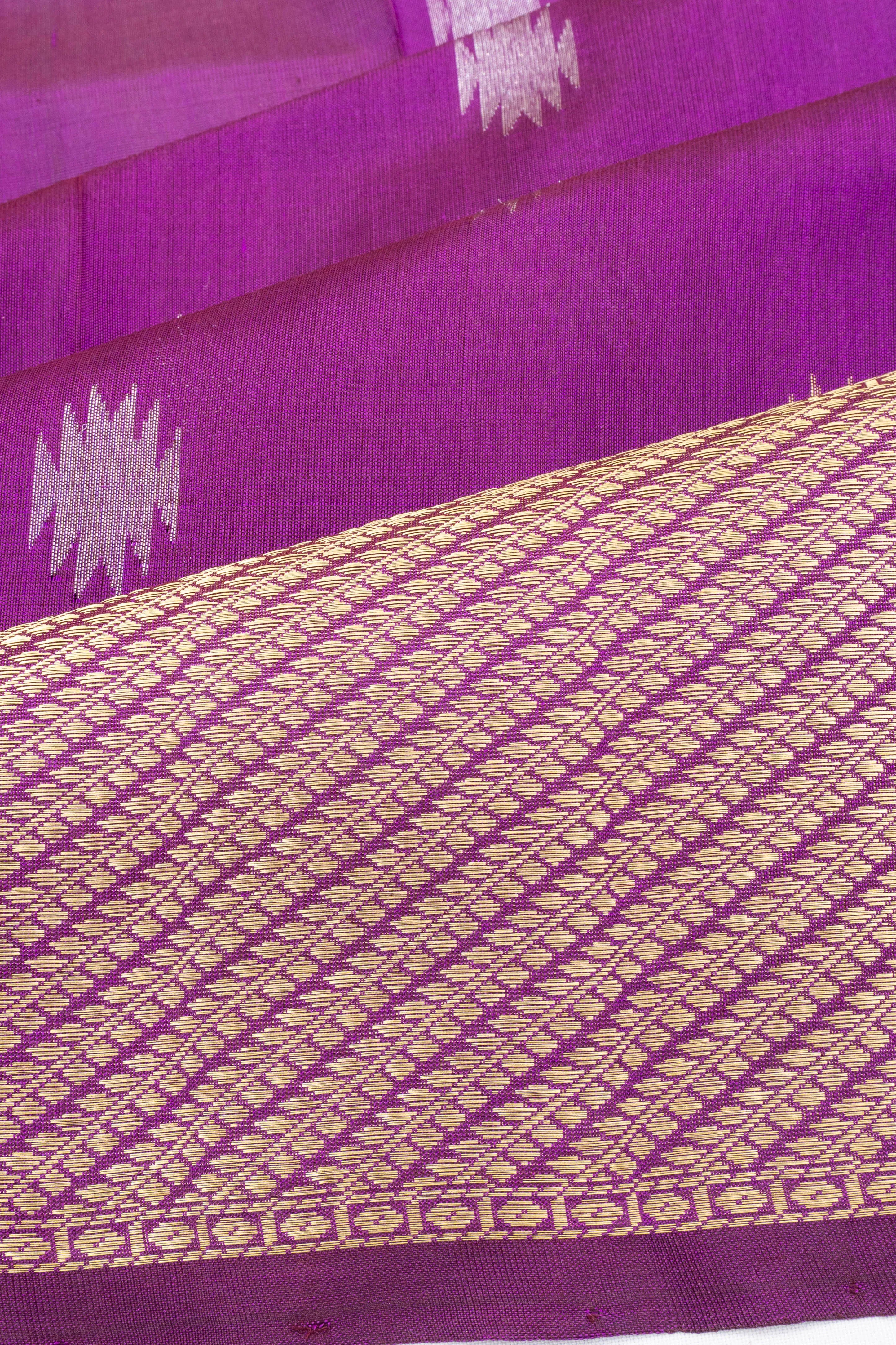 Venkatagiri Silk Butta Purple Saree