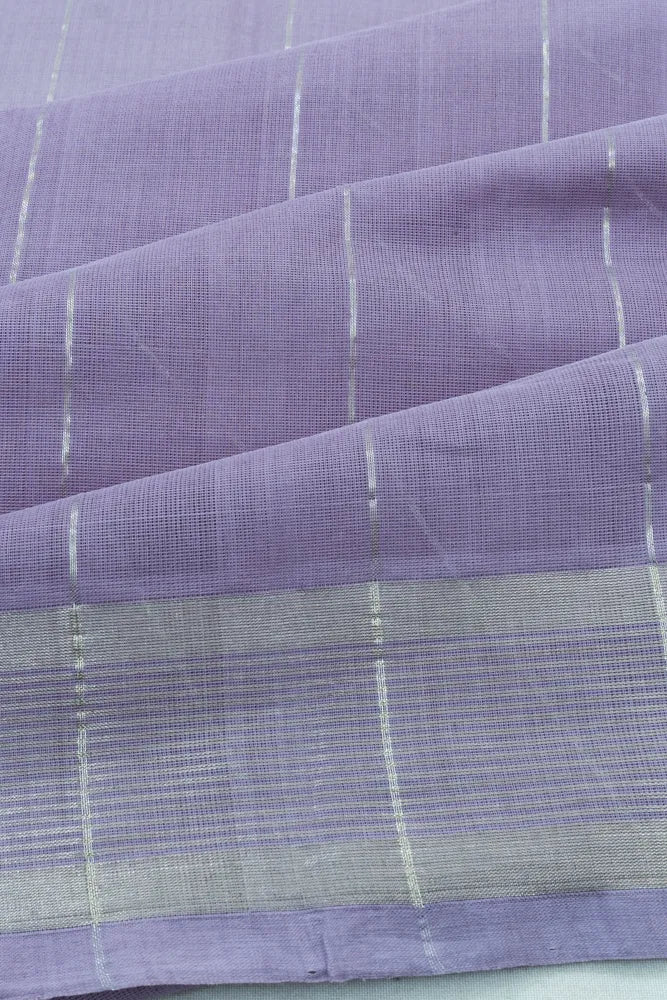 Venkatagiri Cotton Lines Lavender Saree