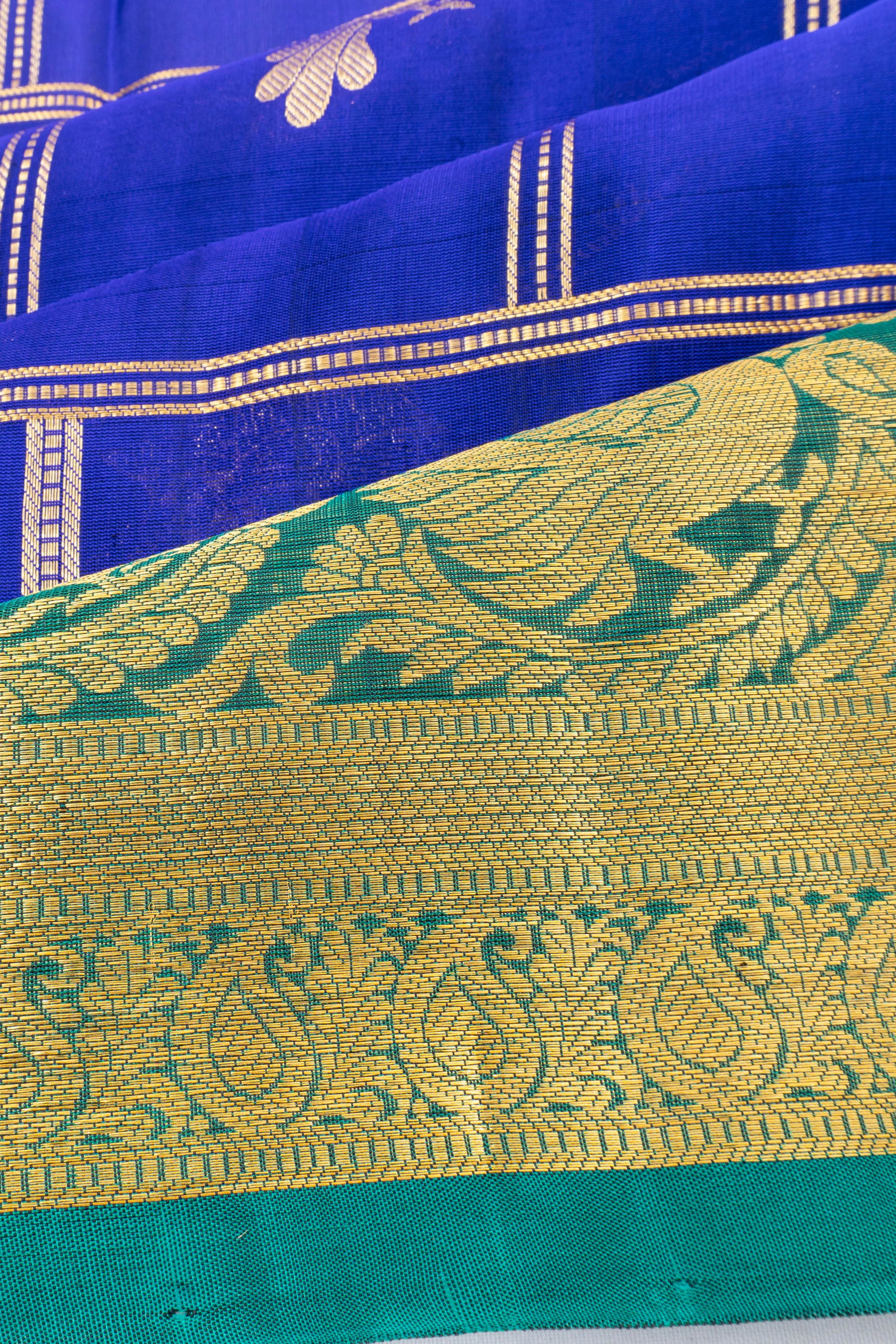 Venkatagiri Silk Brocade Royal Blue Saree
