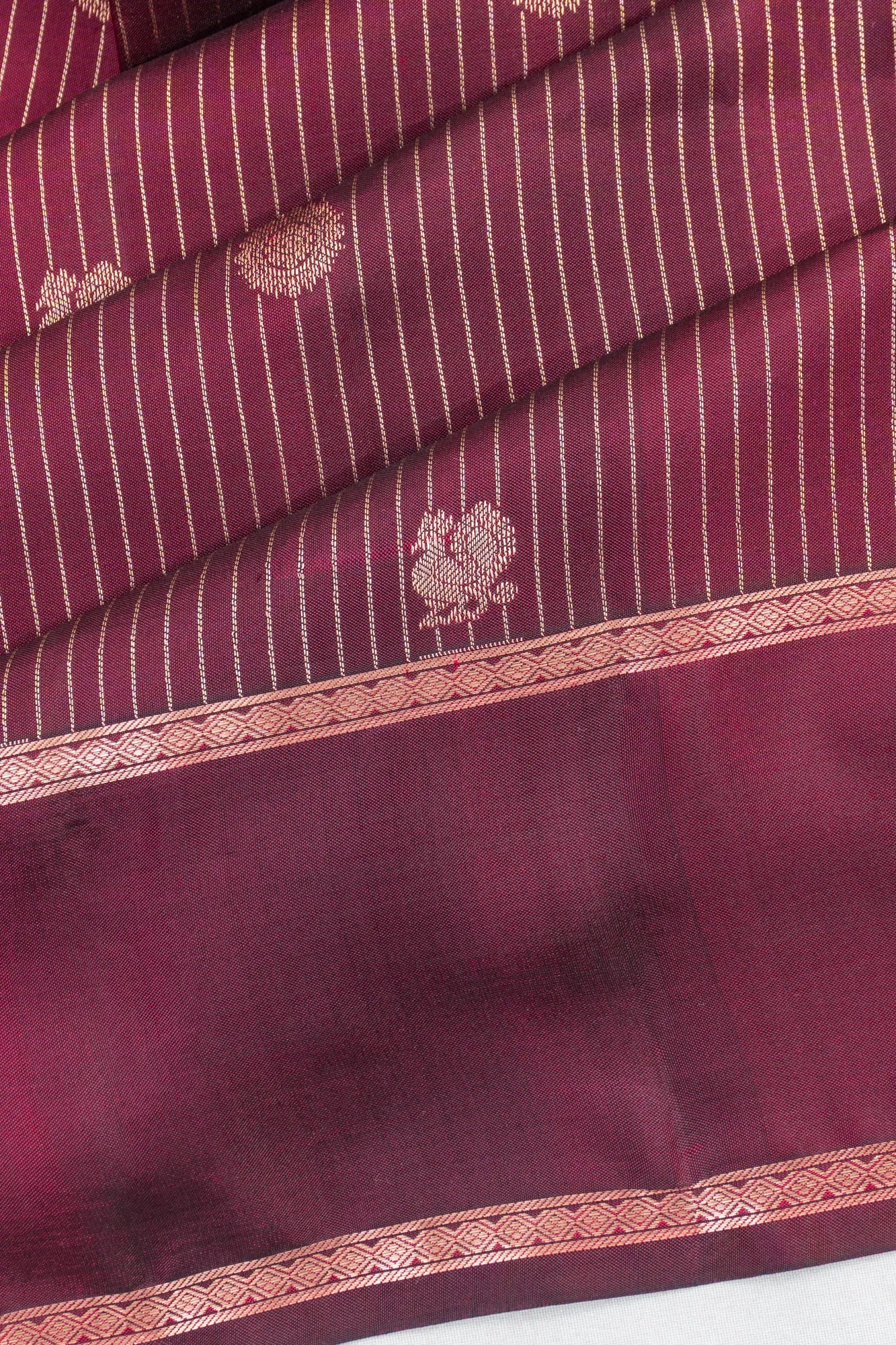 Coimbatore Soft Silk Lines And Butta Maroon Saree