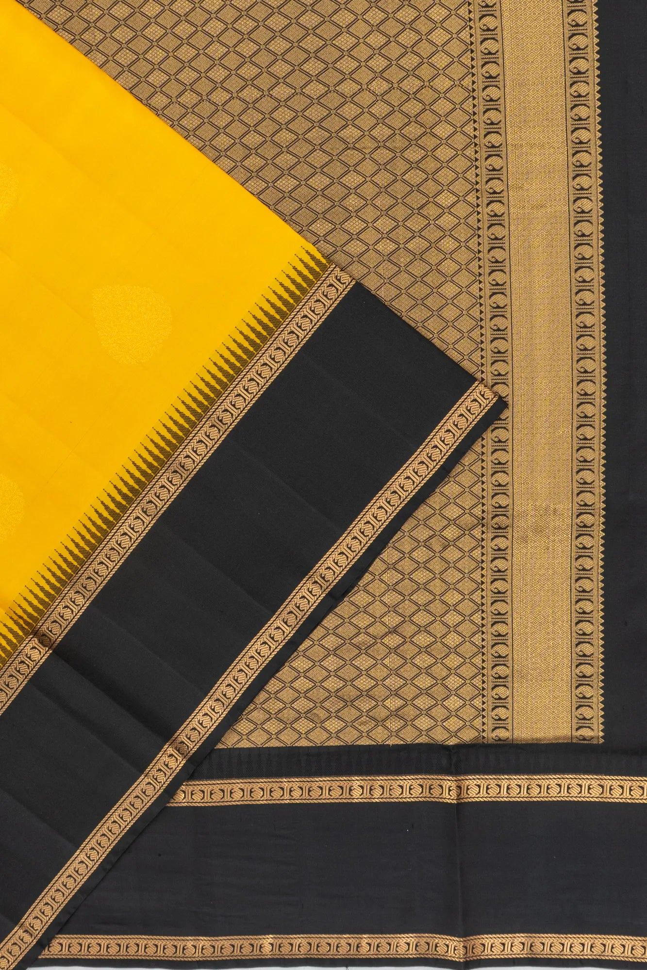 Coimbatore Soft Silk Butta Yellow Saree