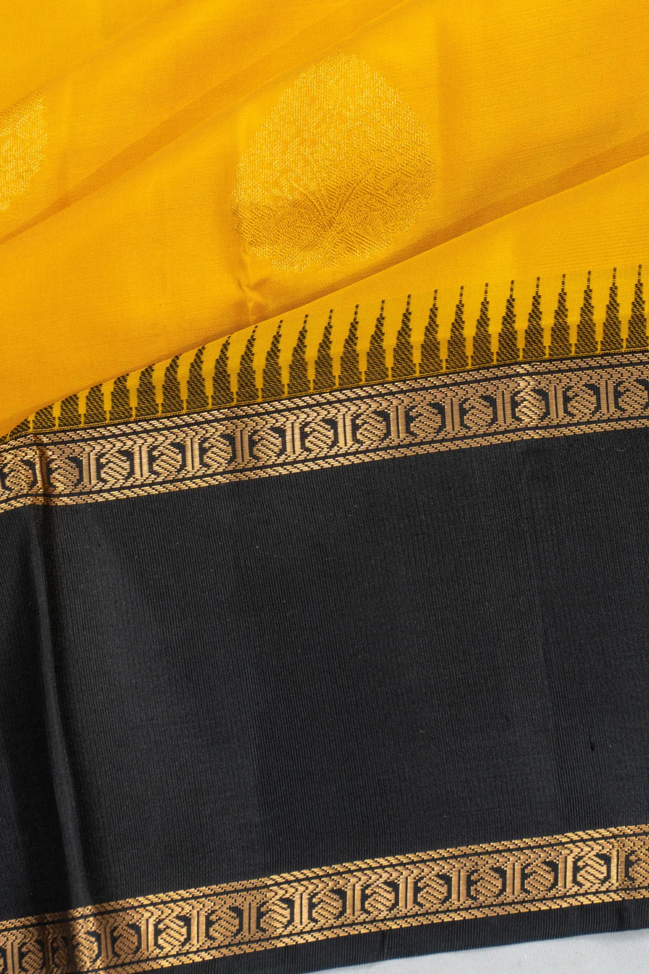 Coimbatore Soft Silk Butta Yellow Saree