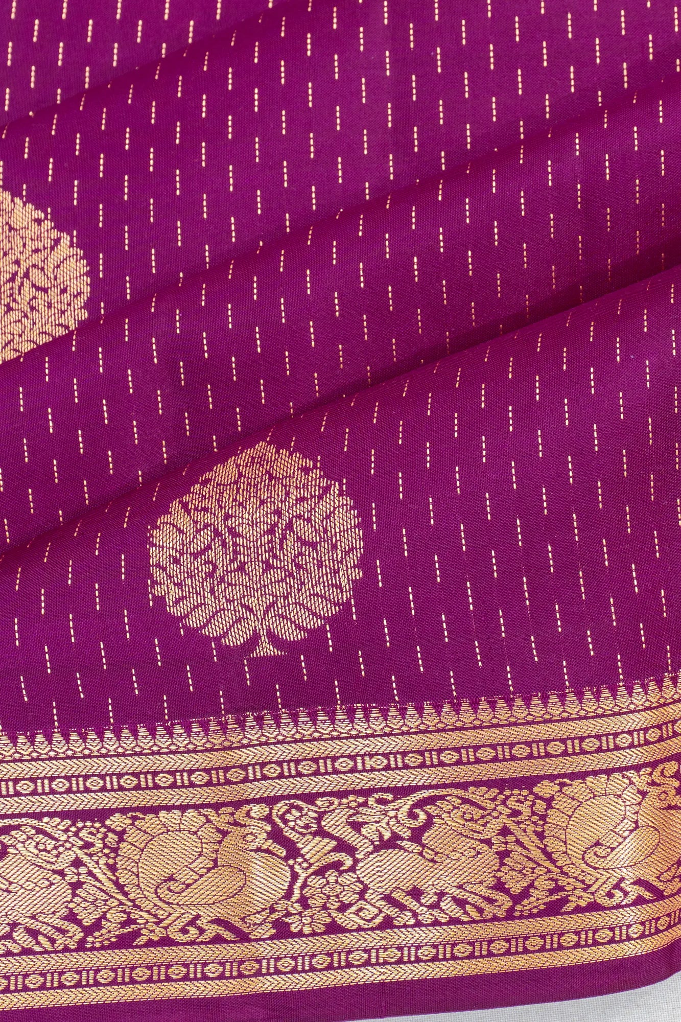Coimbatore Soft Silk Brocade Purple Saree