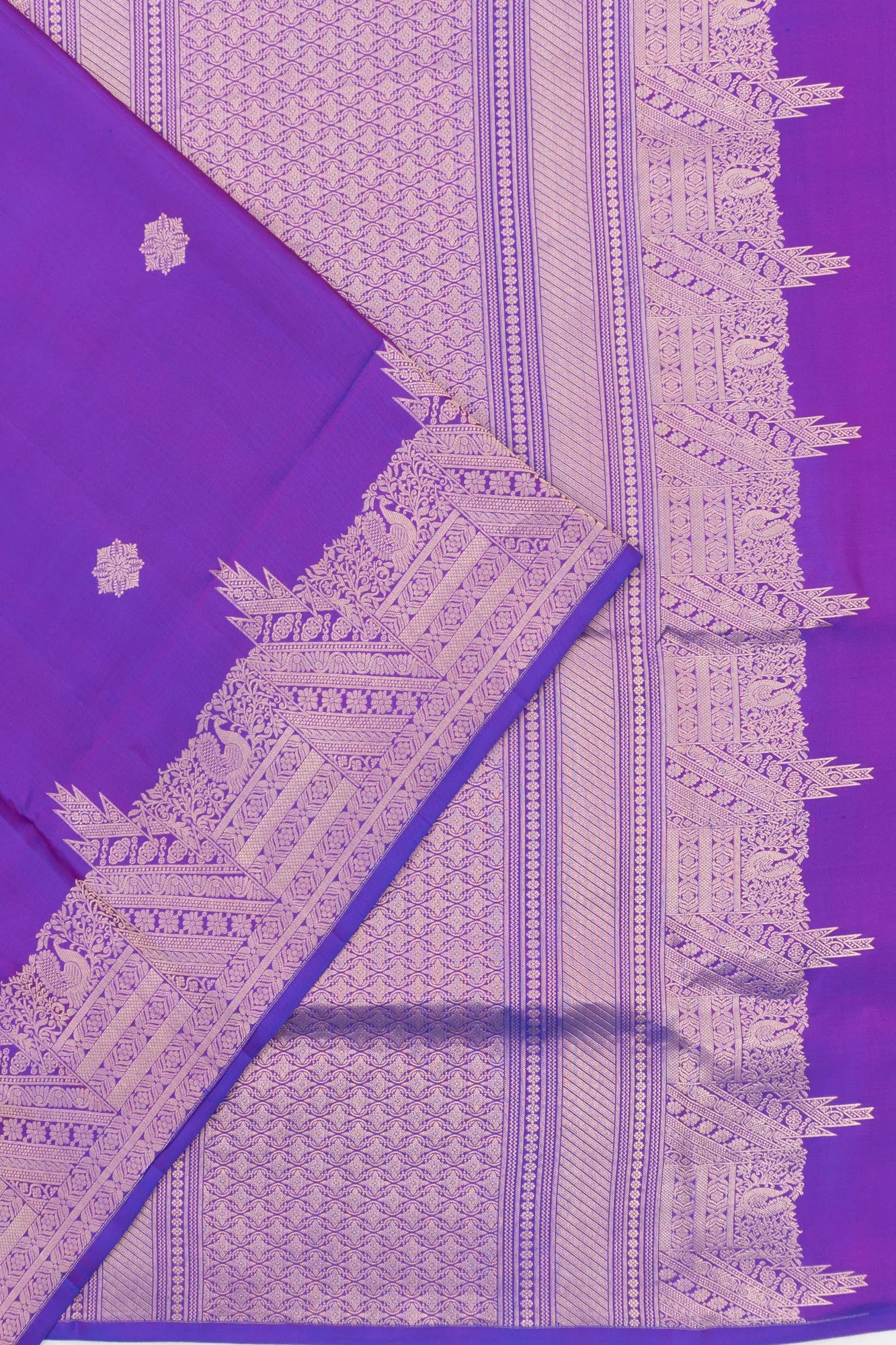 Coimbatore Soft Silk Butta Purple Saree